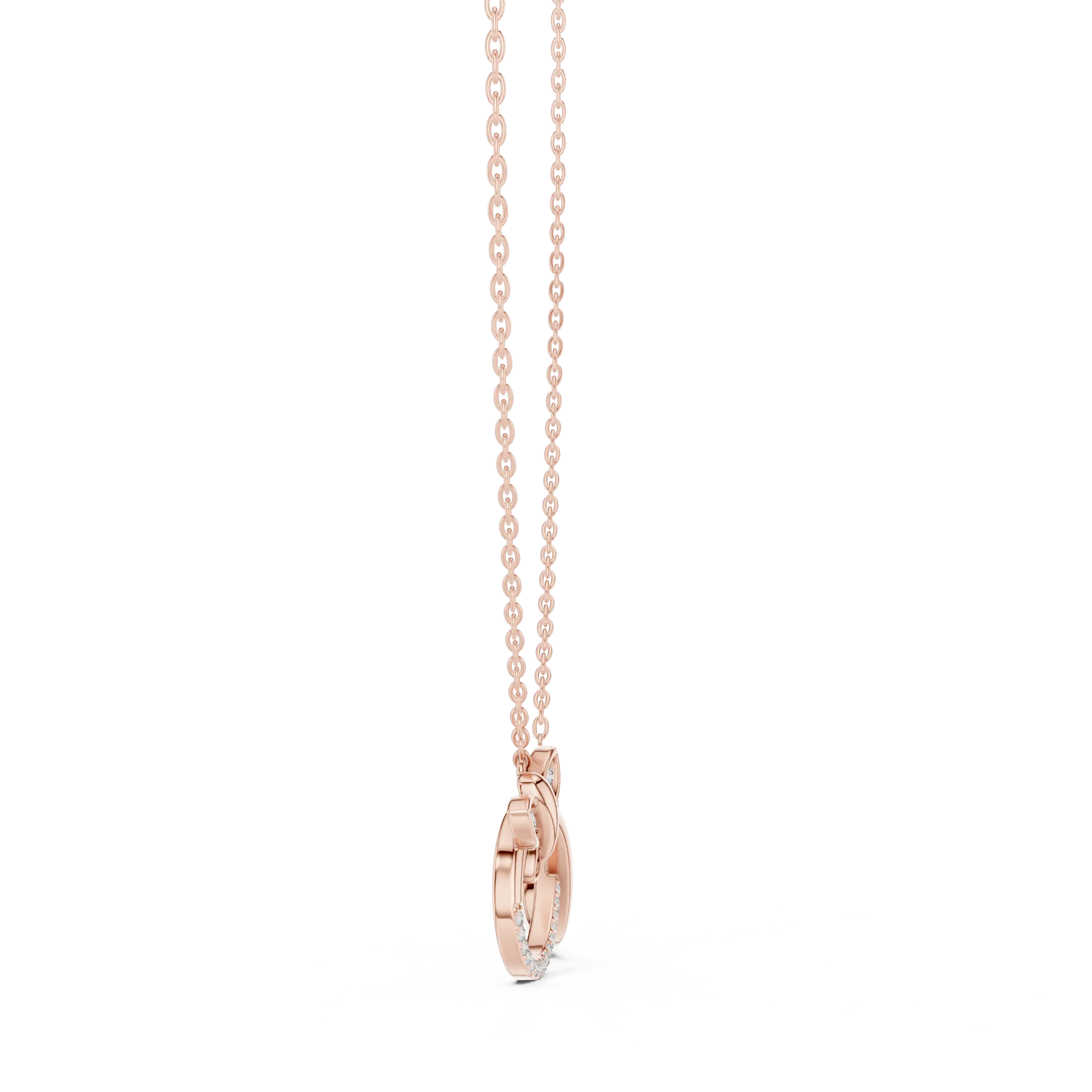 MJP53 - Fluttering Butterfly Infinity Loop Pendant