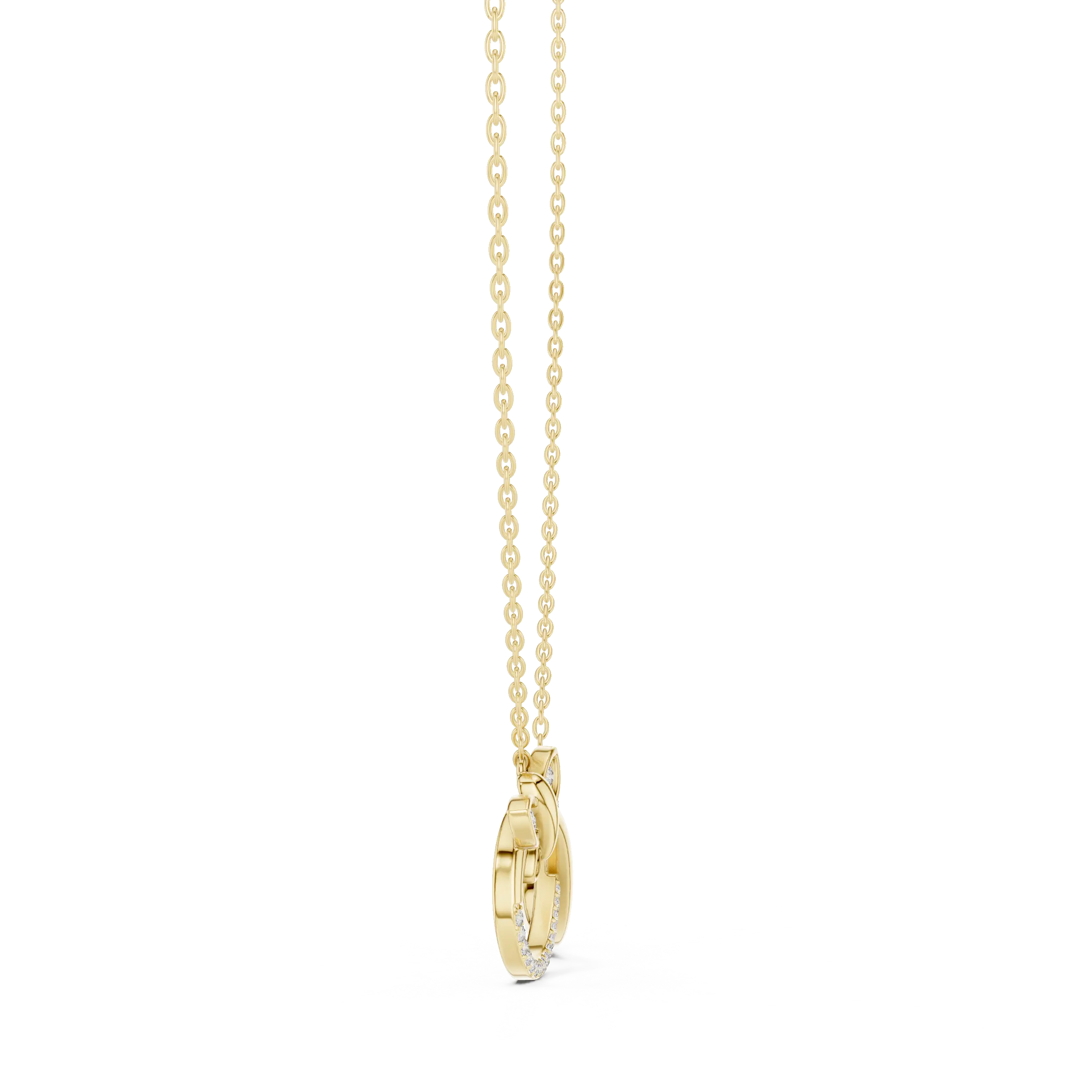 MJP53 - Fluttering Butterfly Infinity Loop Pendant