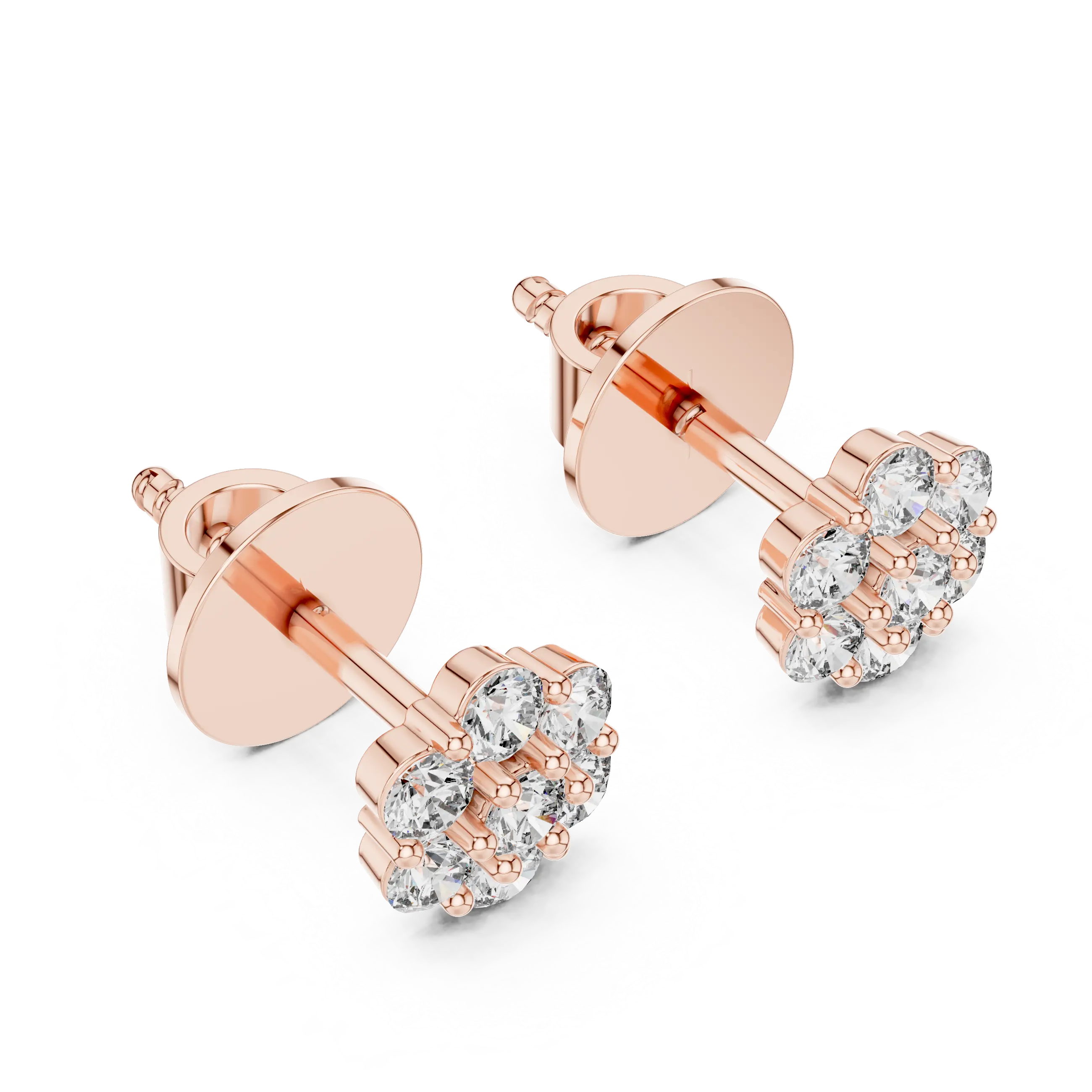 MJER13 - Floral Round Multi Stone Earrings