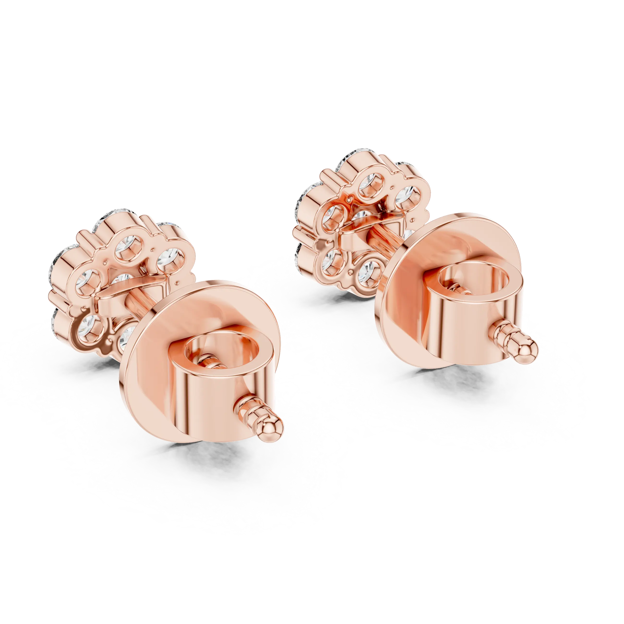 MJER13 - Floral Round Multi Stone Earrings