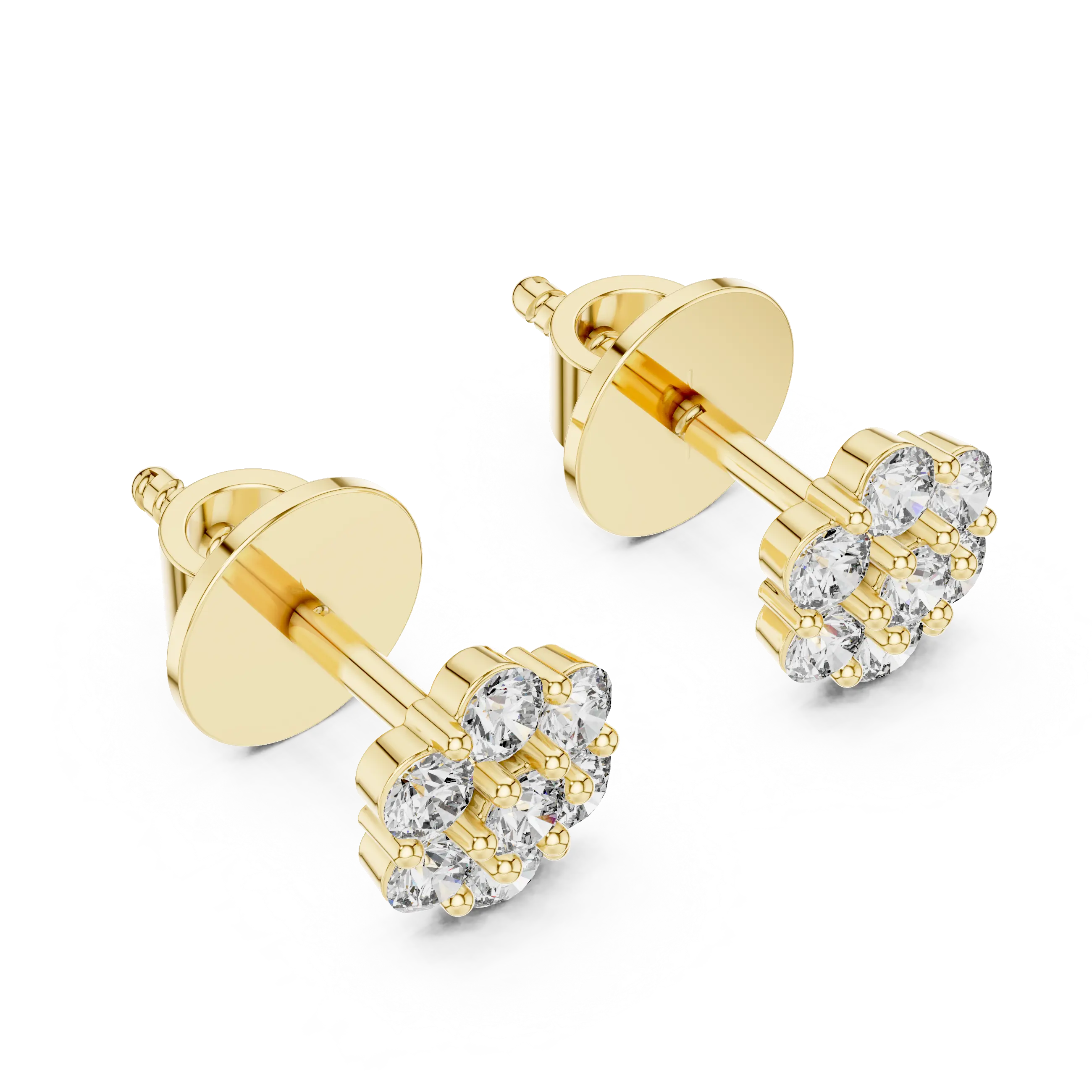 MJER13 - Floral Round Multi Stone Earrings