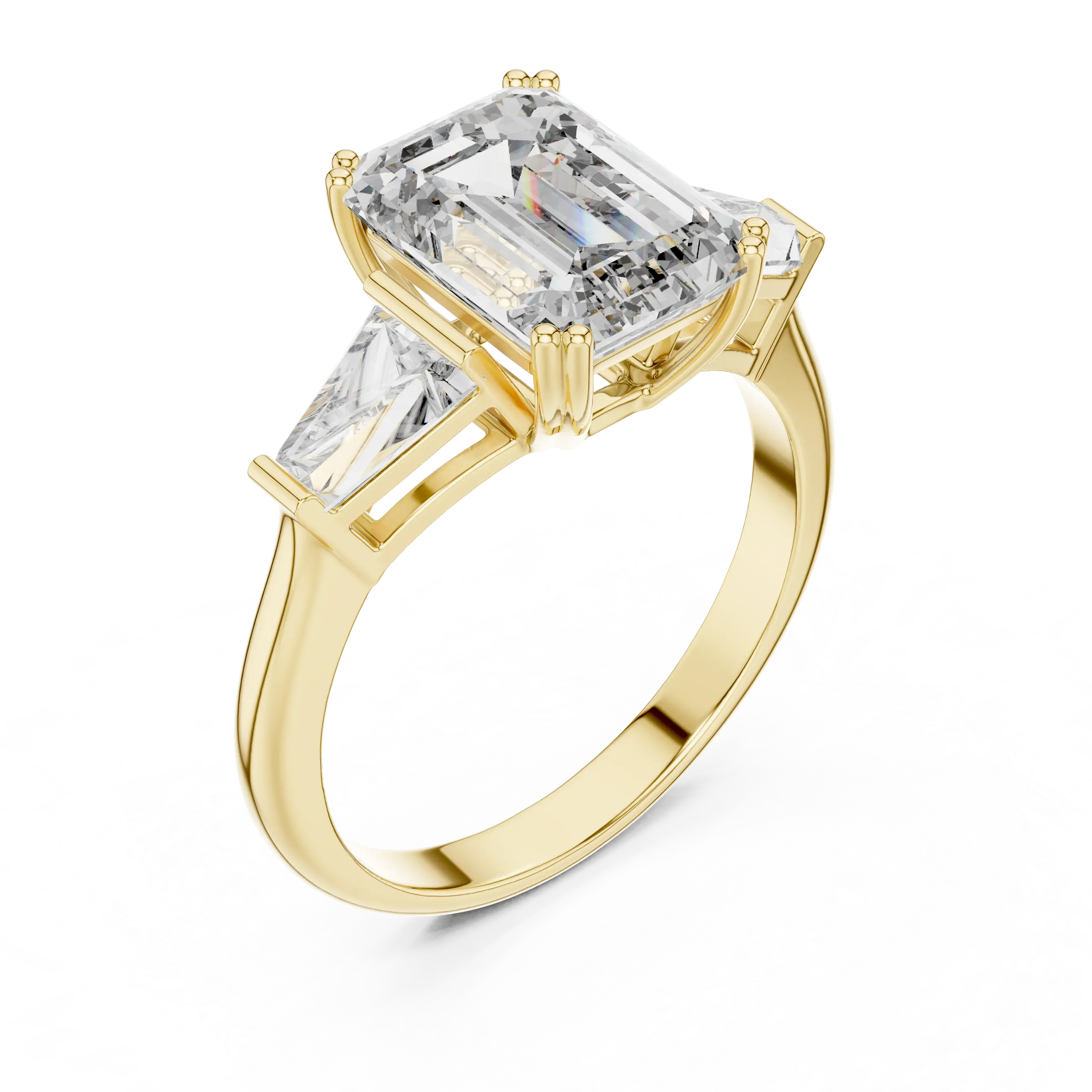 MJR010 - Art Deco Tapered Trio Statement Ring
