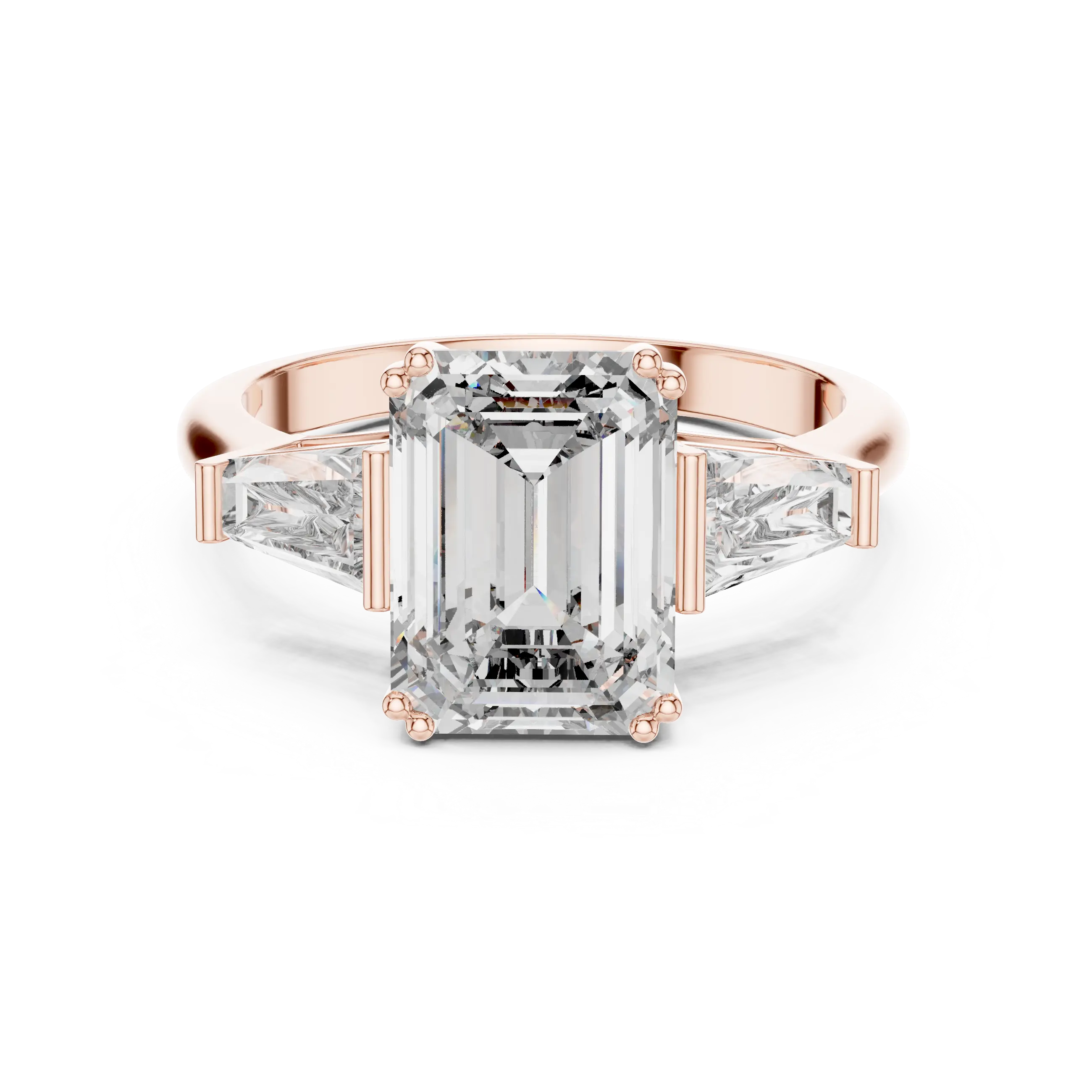 MJR010 - Art Deco Tapered Trio Statement Ring