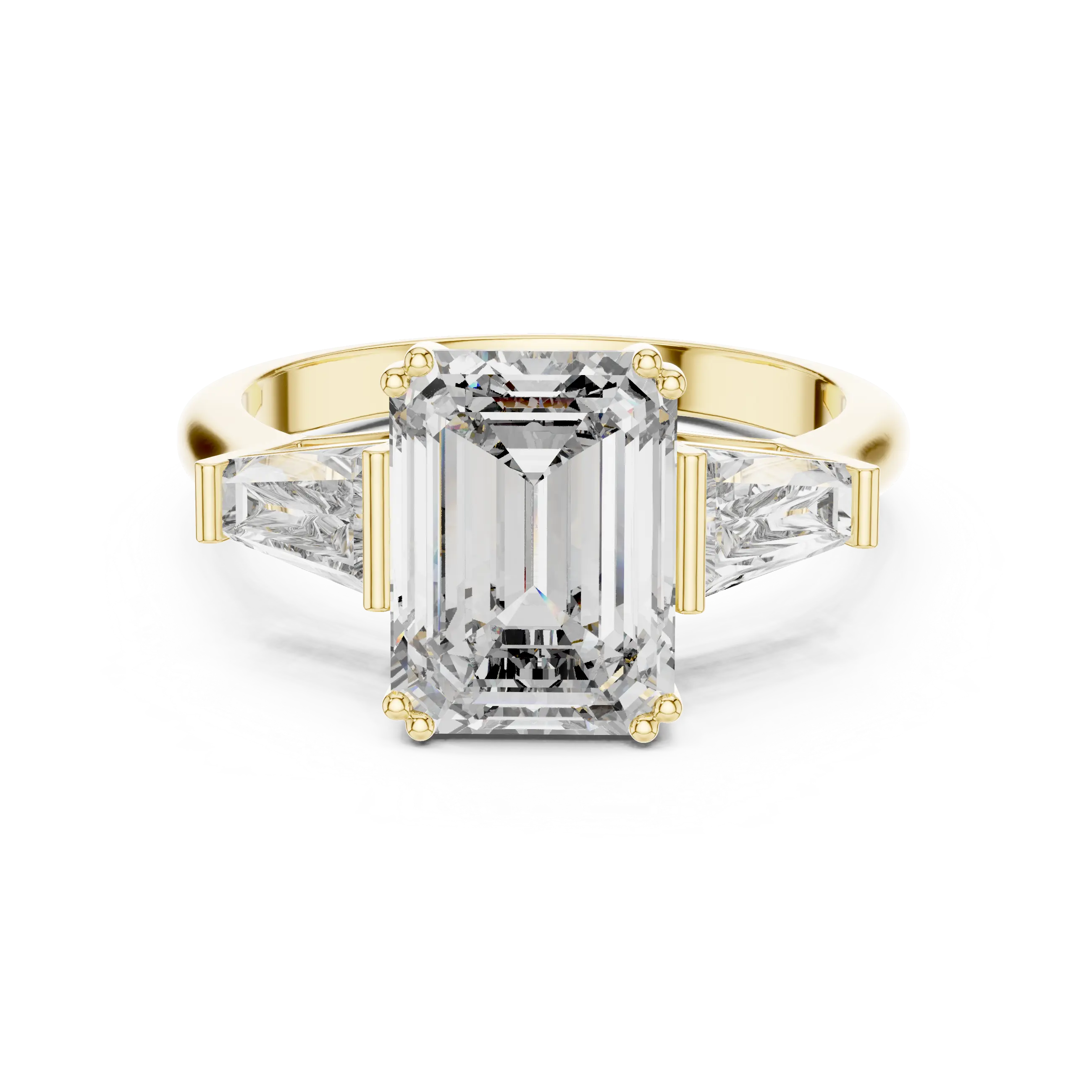 MJR010 - Art Deco Tapered Trio Statement Ring