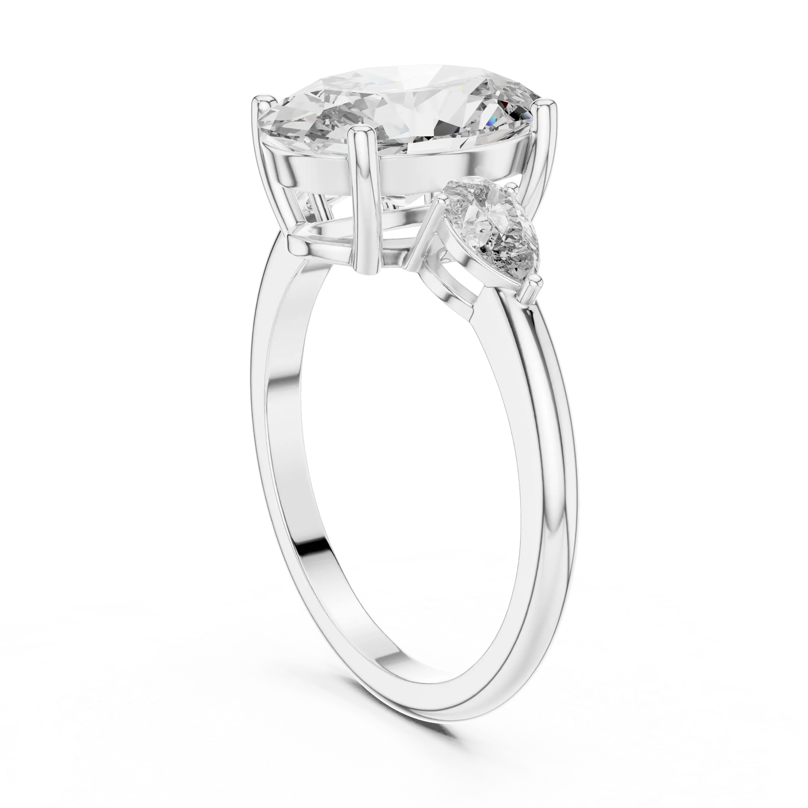 MJR013 - Elegant Tapered Trio Statement Ring