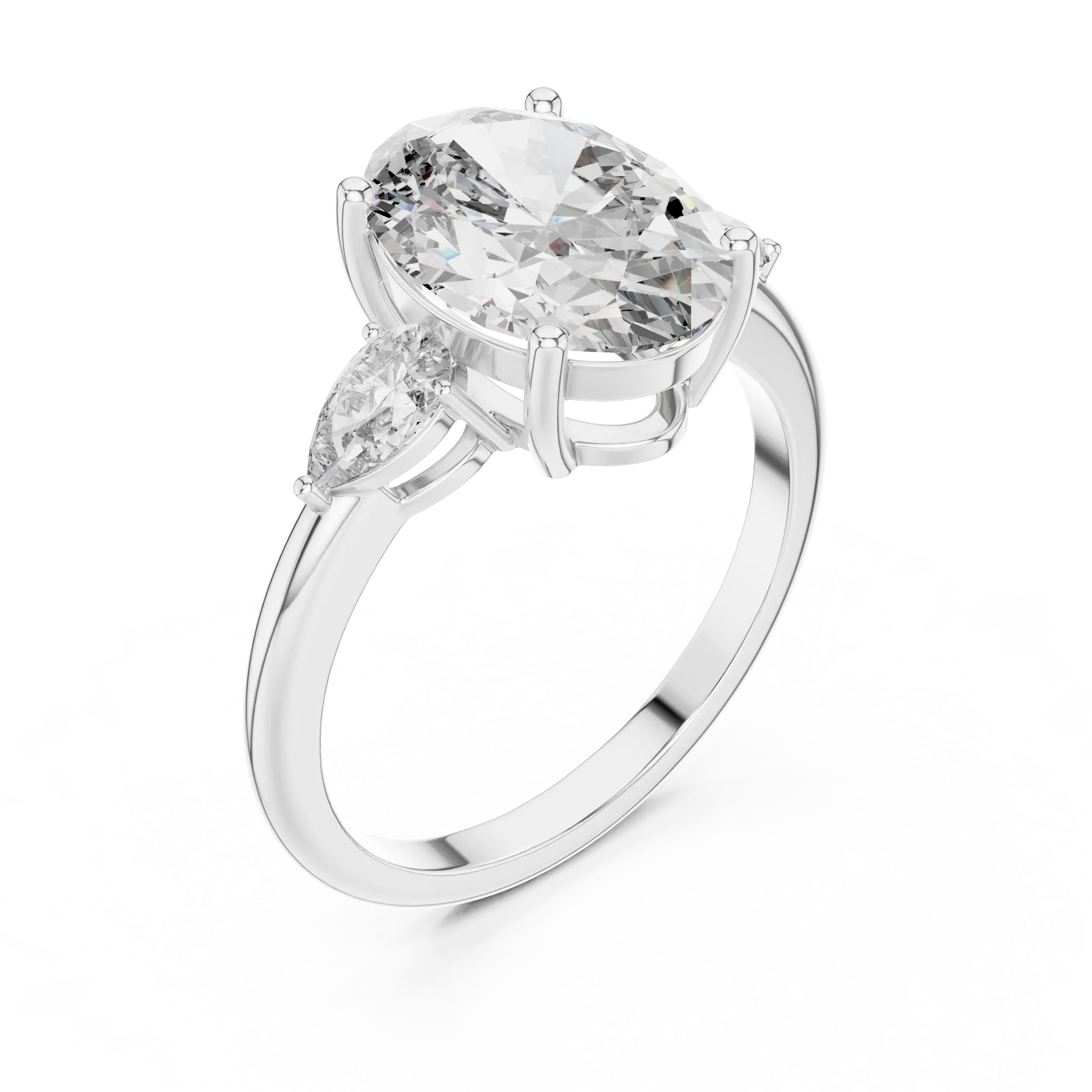 MJR013 - Elegant Tapered Trio Statement Ring