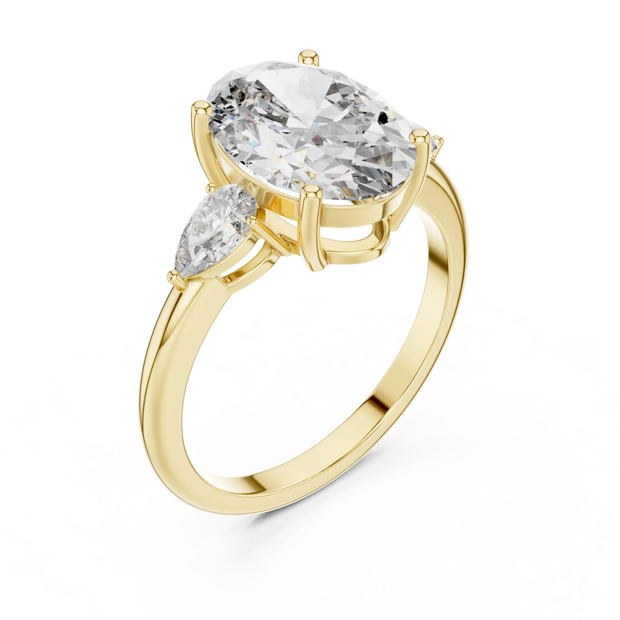 MJR013 - Elegant Tapered Trio Statement Ring