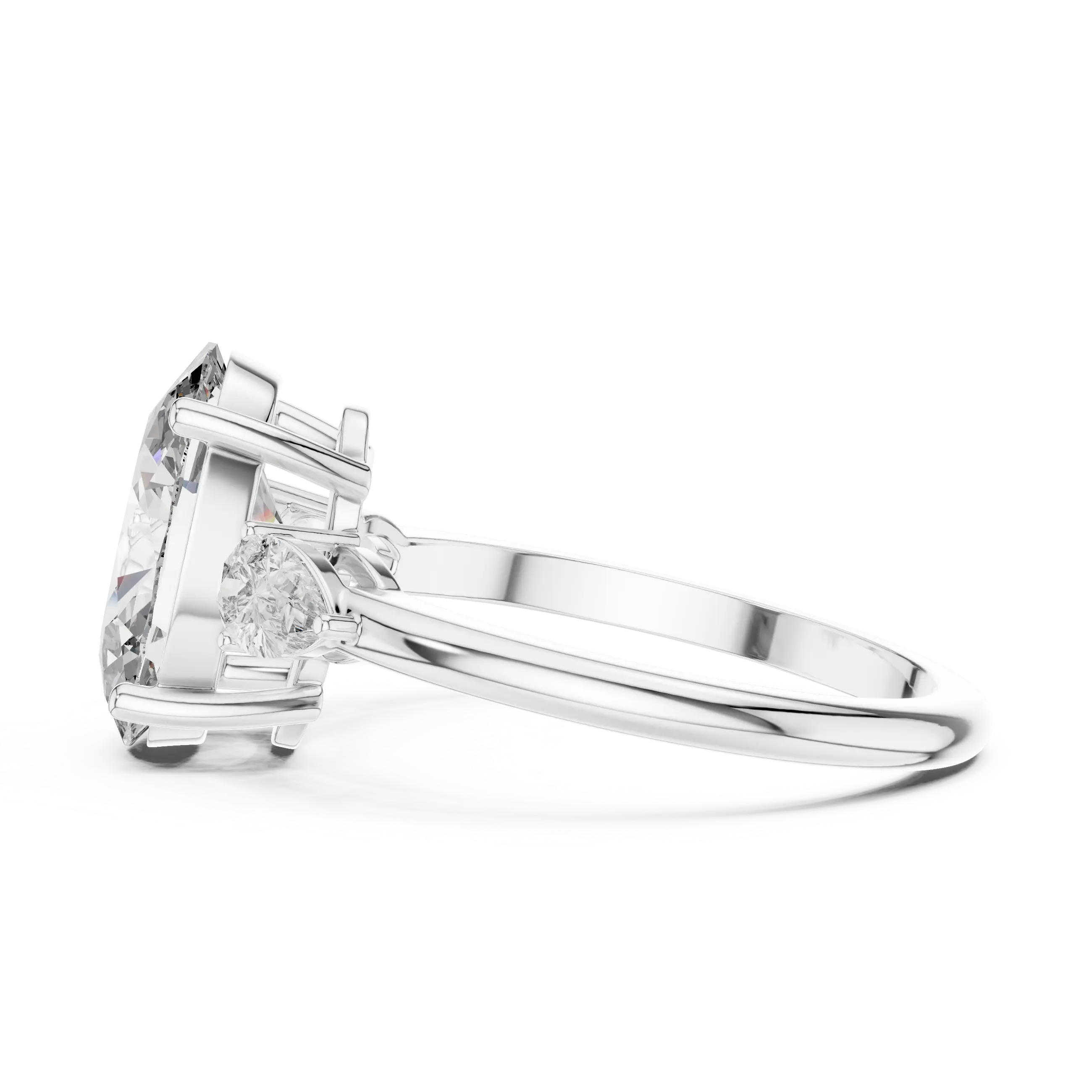 MJR013 - Elegant Tapered Trio Statement Ring