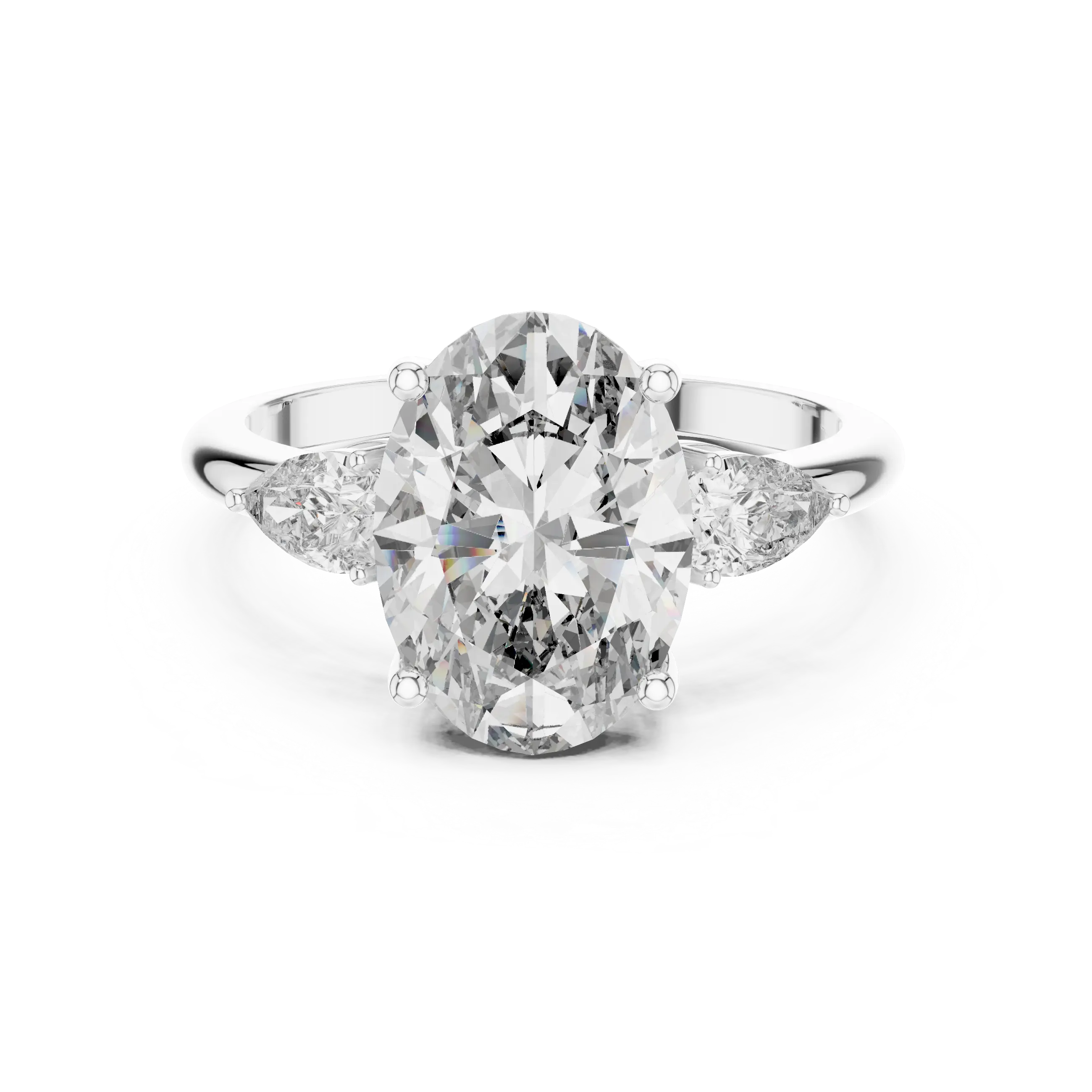MJR013 - Elegant Tapered Trio Statement Ring