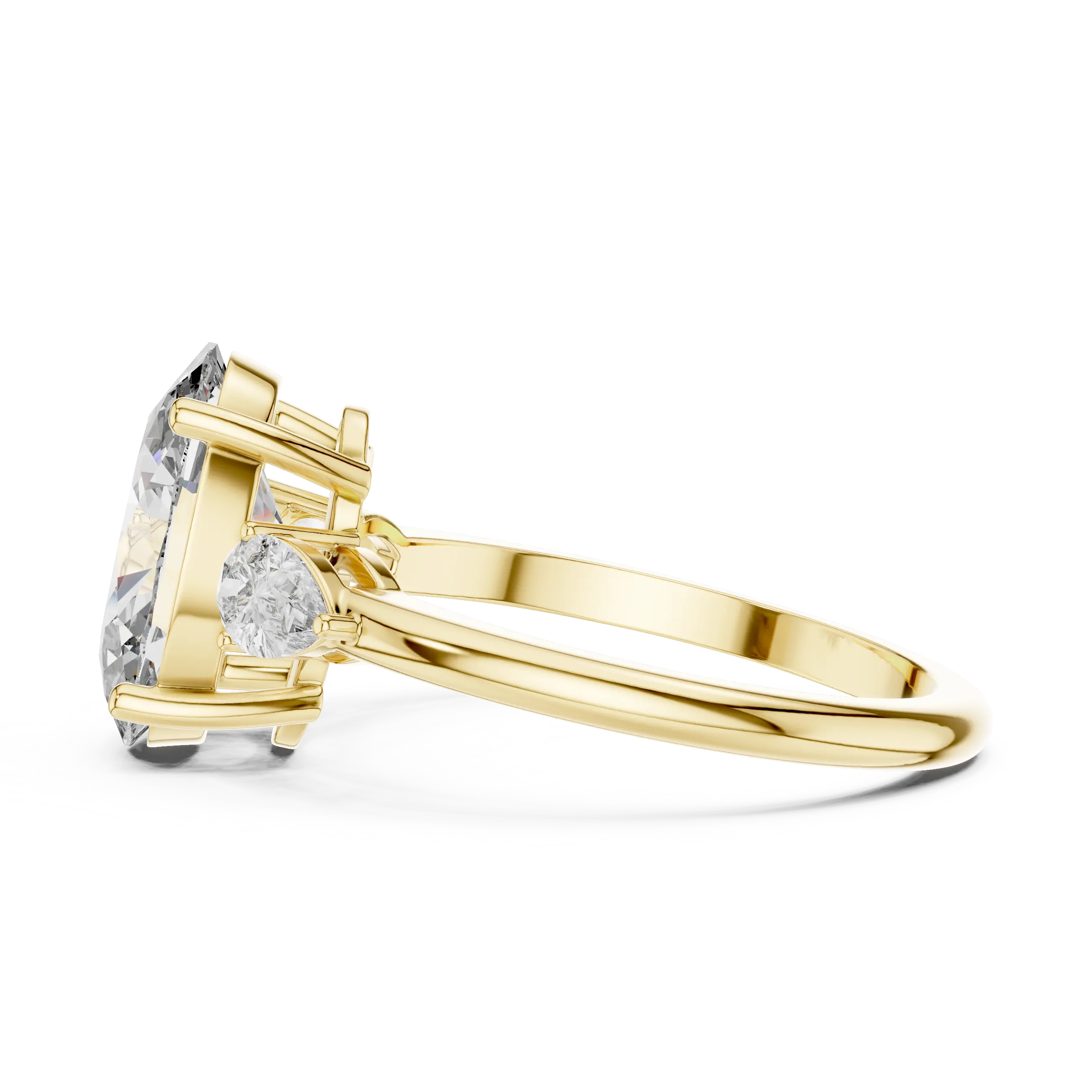 MJR013 - Elegant Tapered Trio Statement Ring