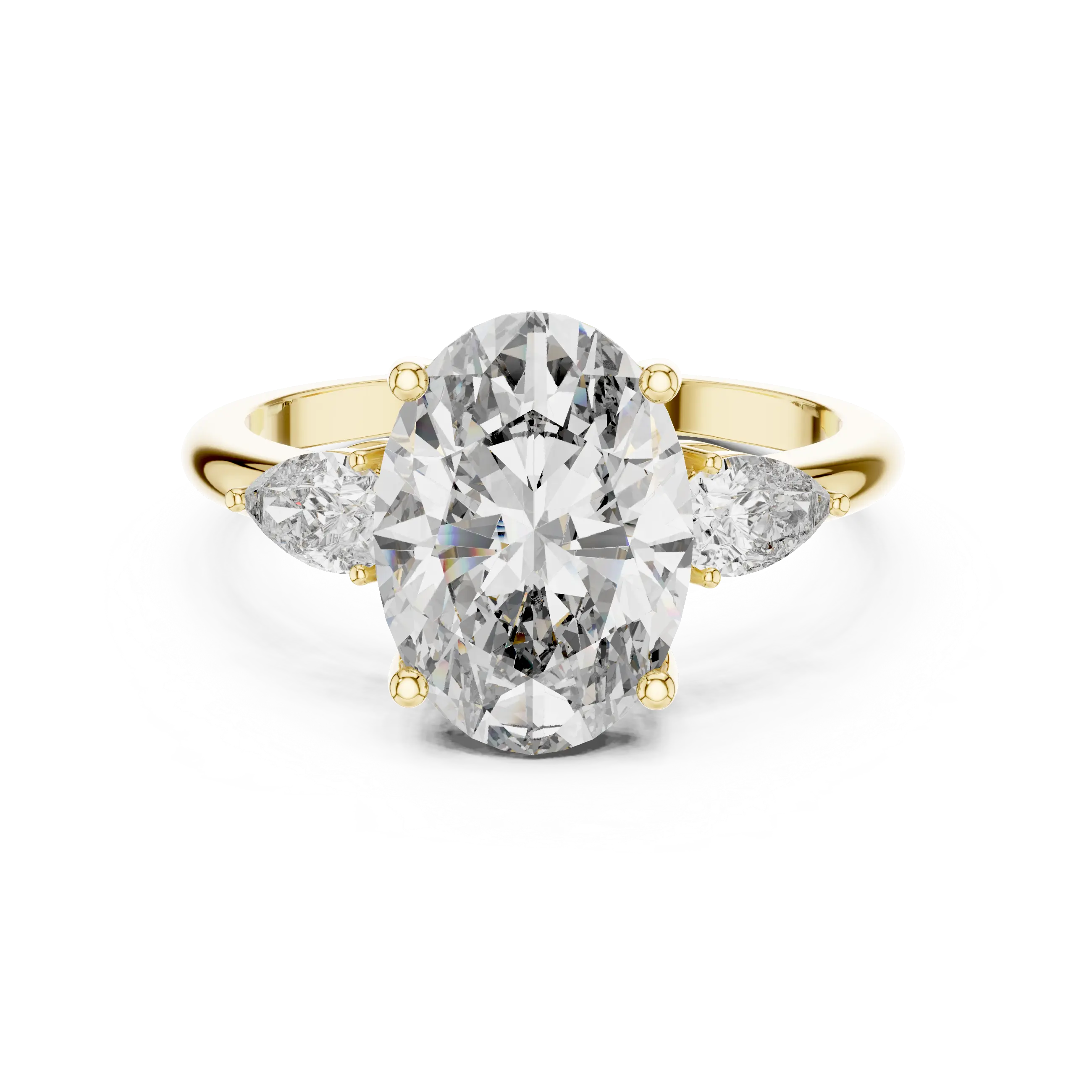 MJR013 - Elegant Tapered Trio Statement Ring