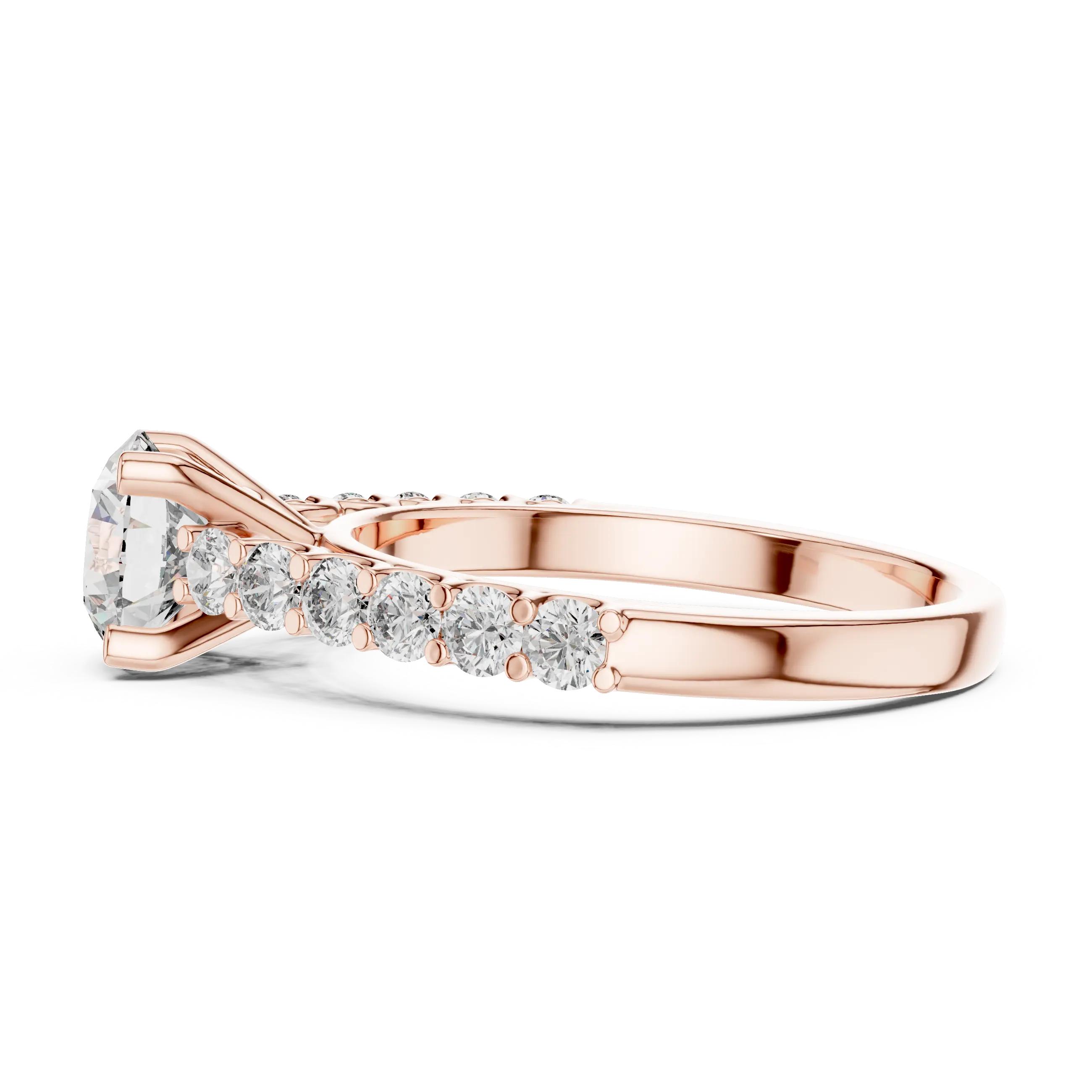 MJR016 - Classic Scalloped Diamond Band Statement Ring