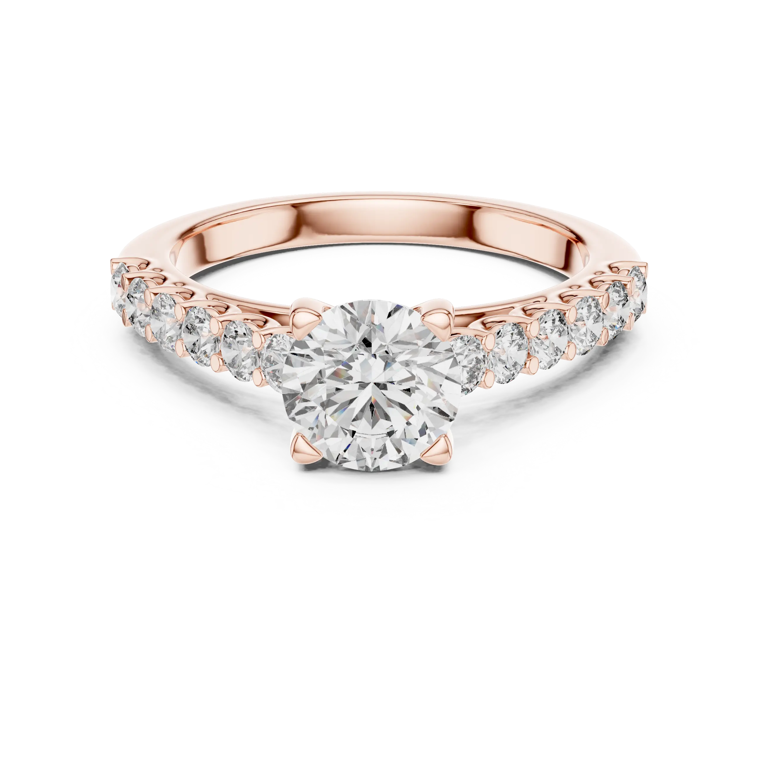 MJR016 - Classic Scalloped Diamond Band Statement Ring