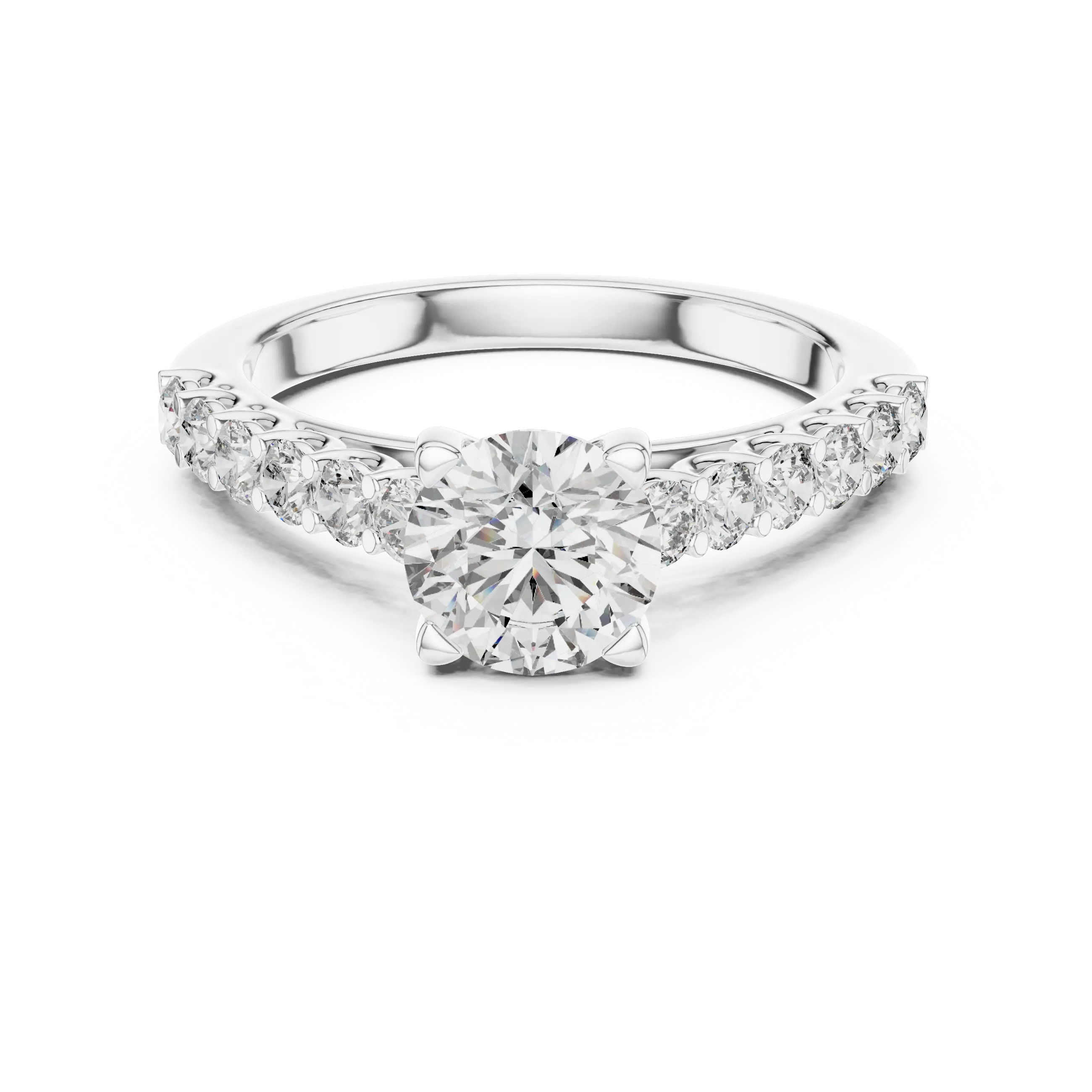MJR016 - Classic Scalloped Diamond Band Statement Ring