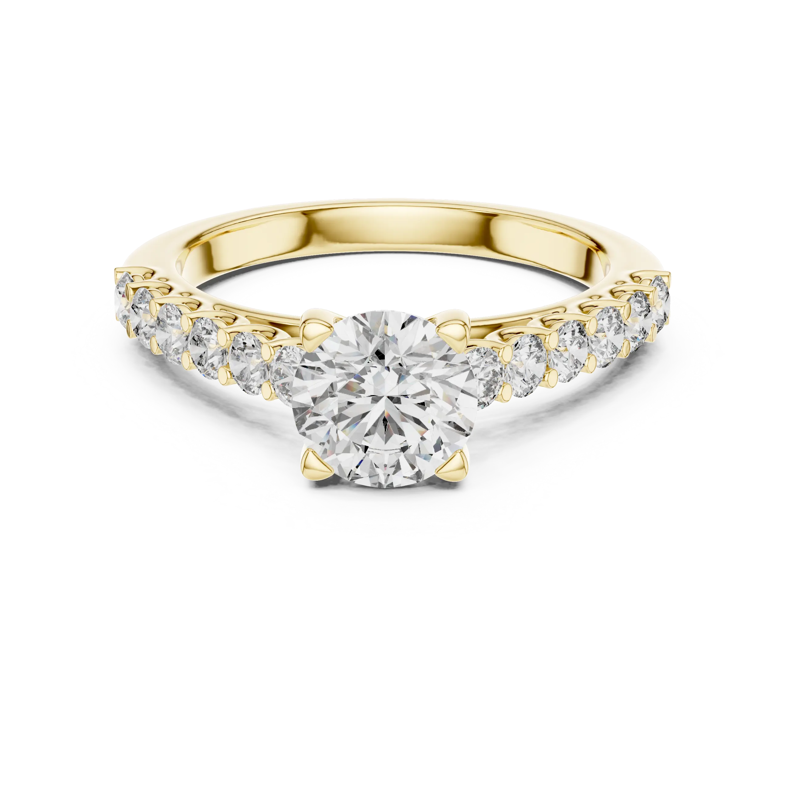 MJR016 - Classic Scalloped Diamond Band Statement Ring