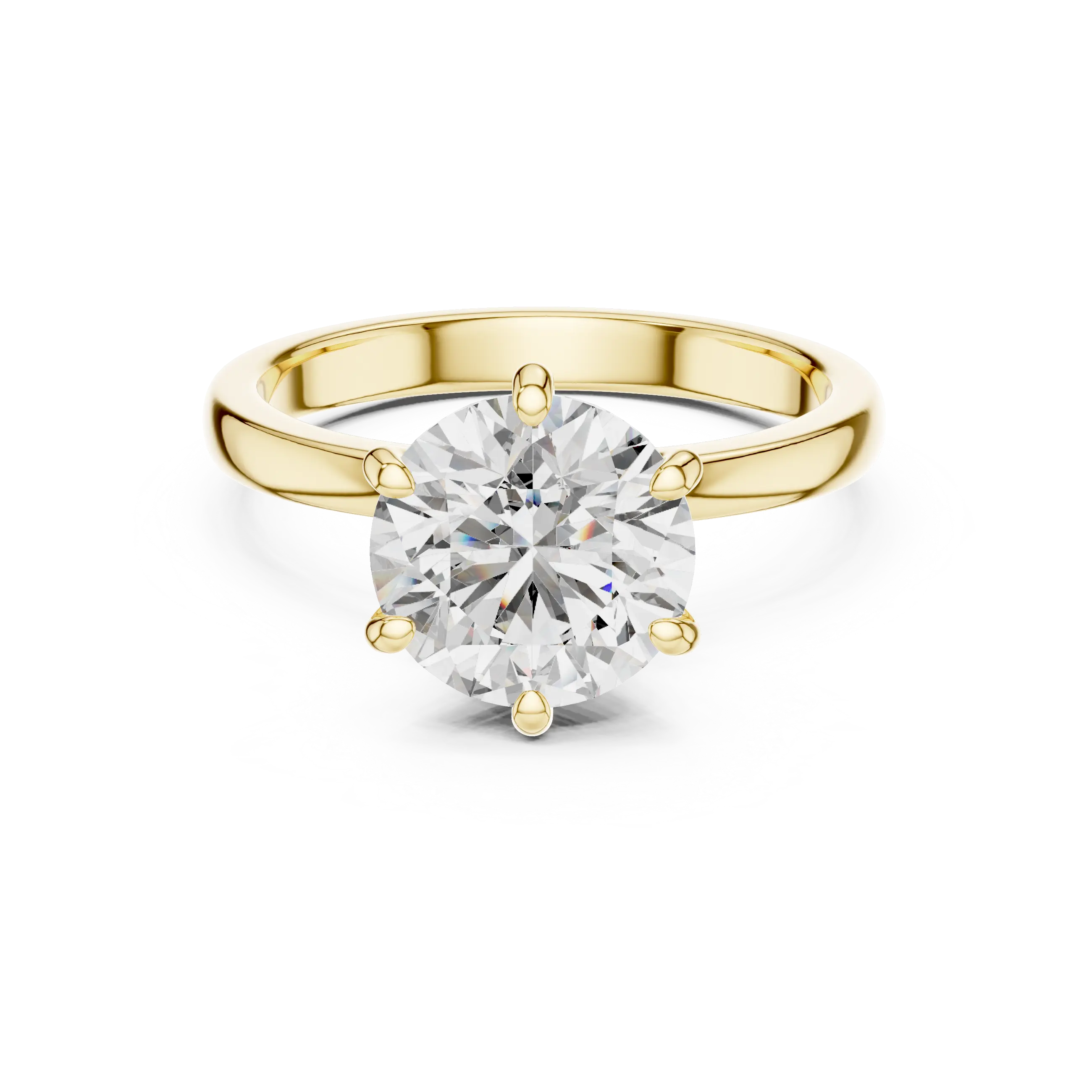 MJR017 - Round Brilliant Hidden Halo Solitaire Ring