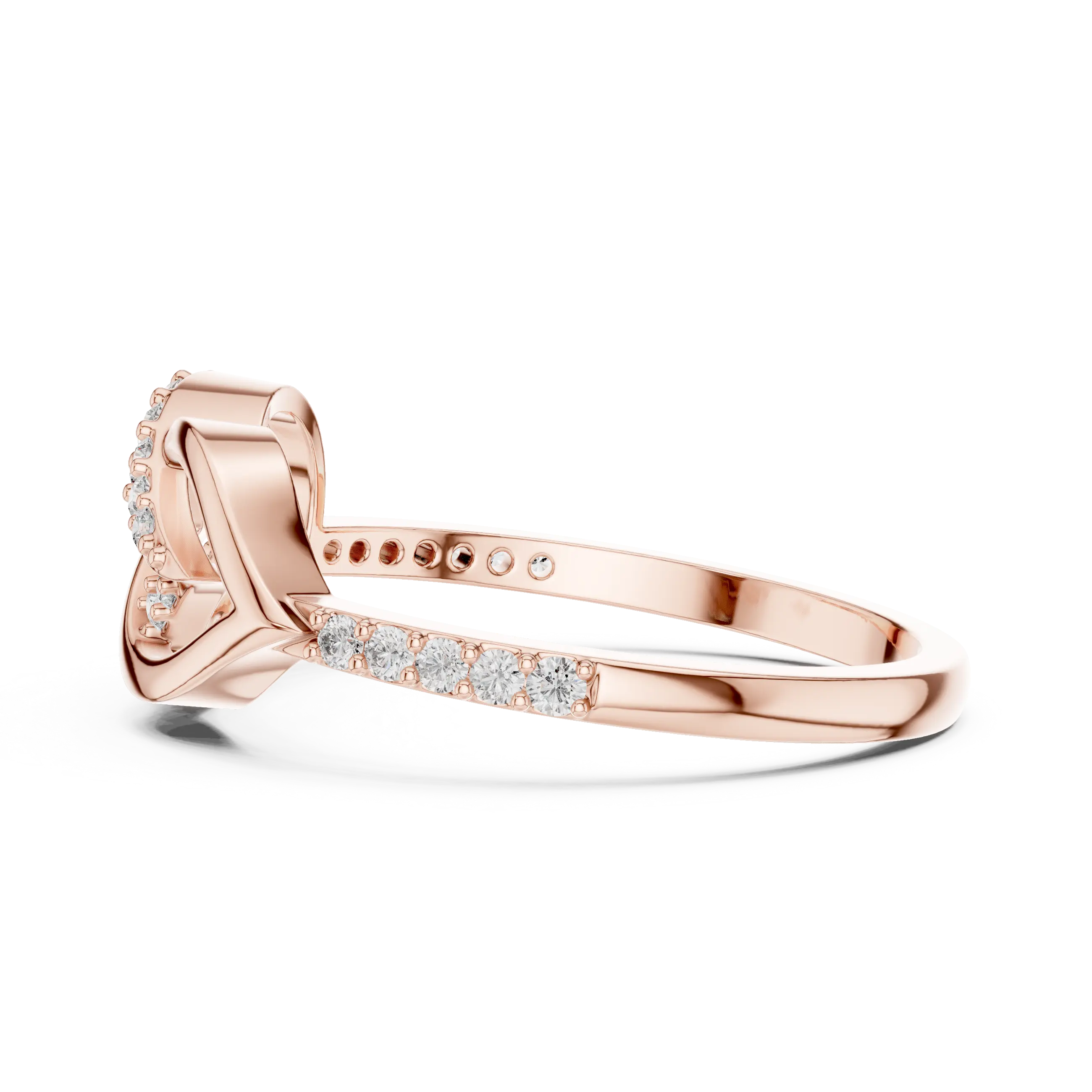 MJBS59 - Infinity Crossover Diamond Promise Ring