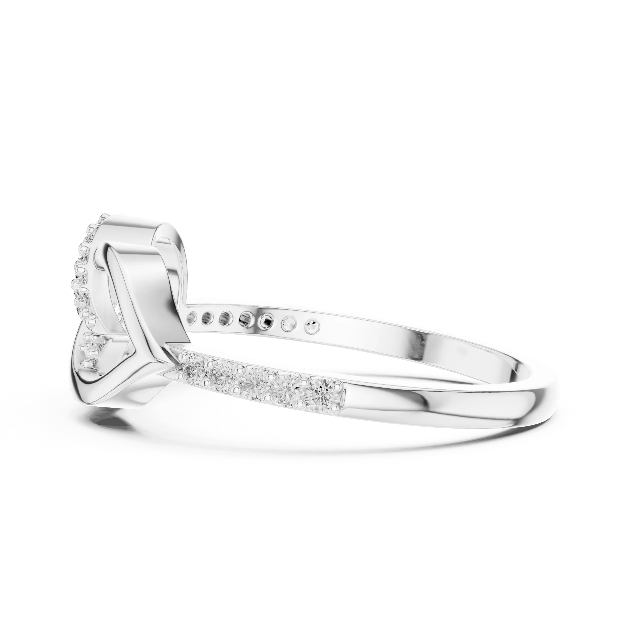 MJBS59 - Infinity Crossover Diamond Promise Ring
