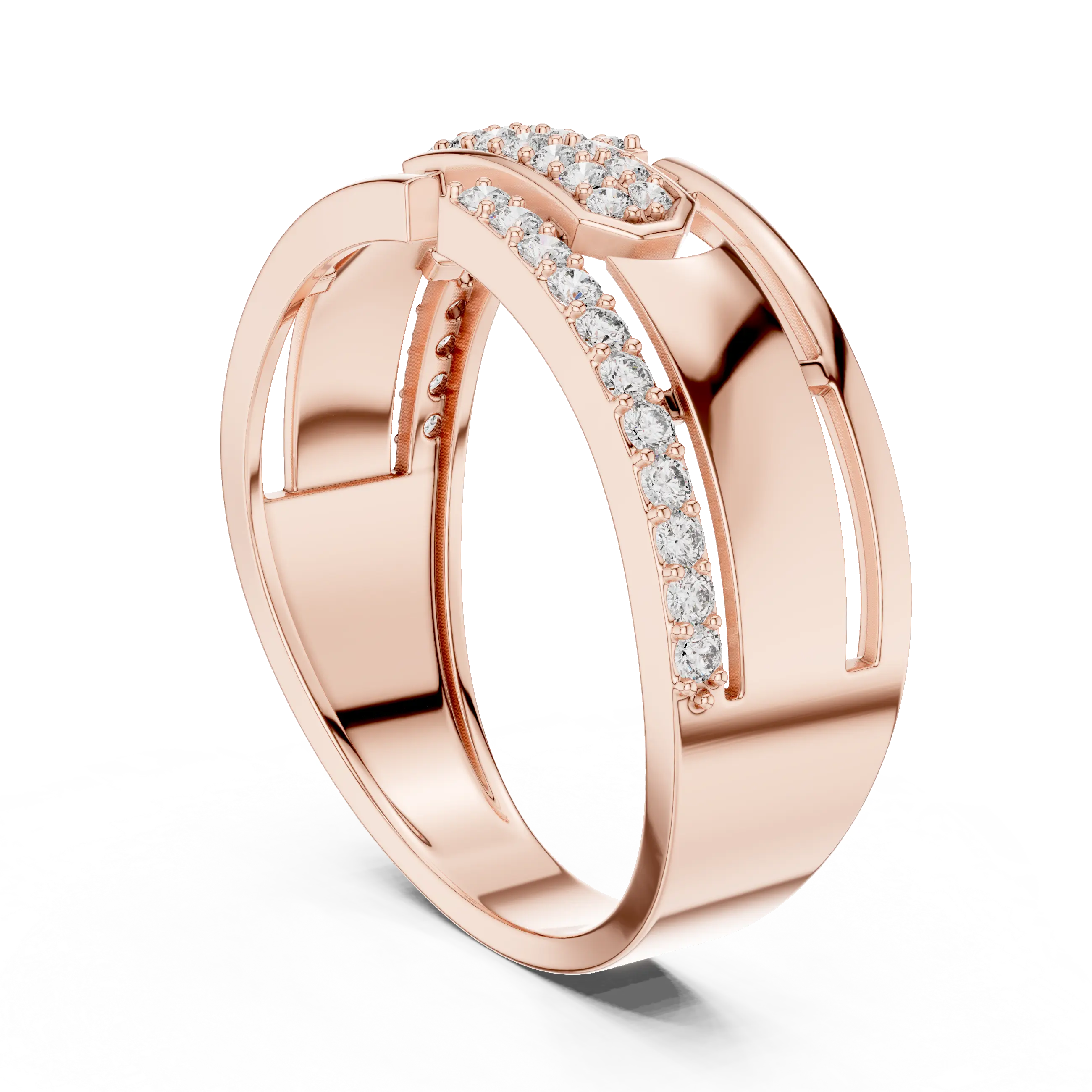 MJAR006 - Geometric Emerald Cluster Architectural Band