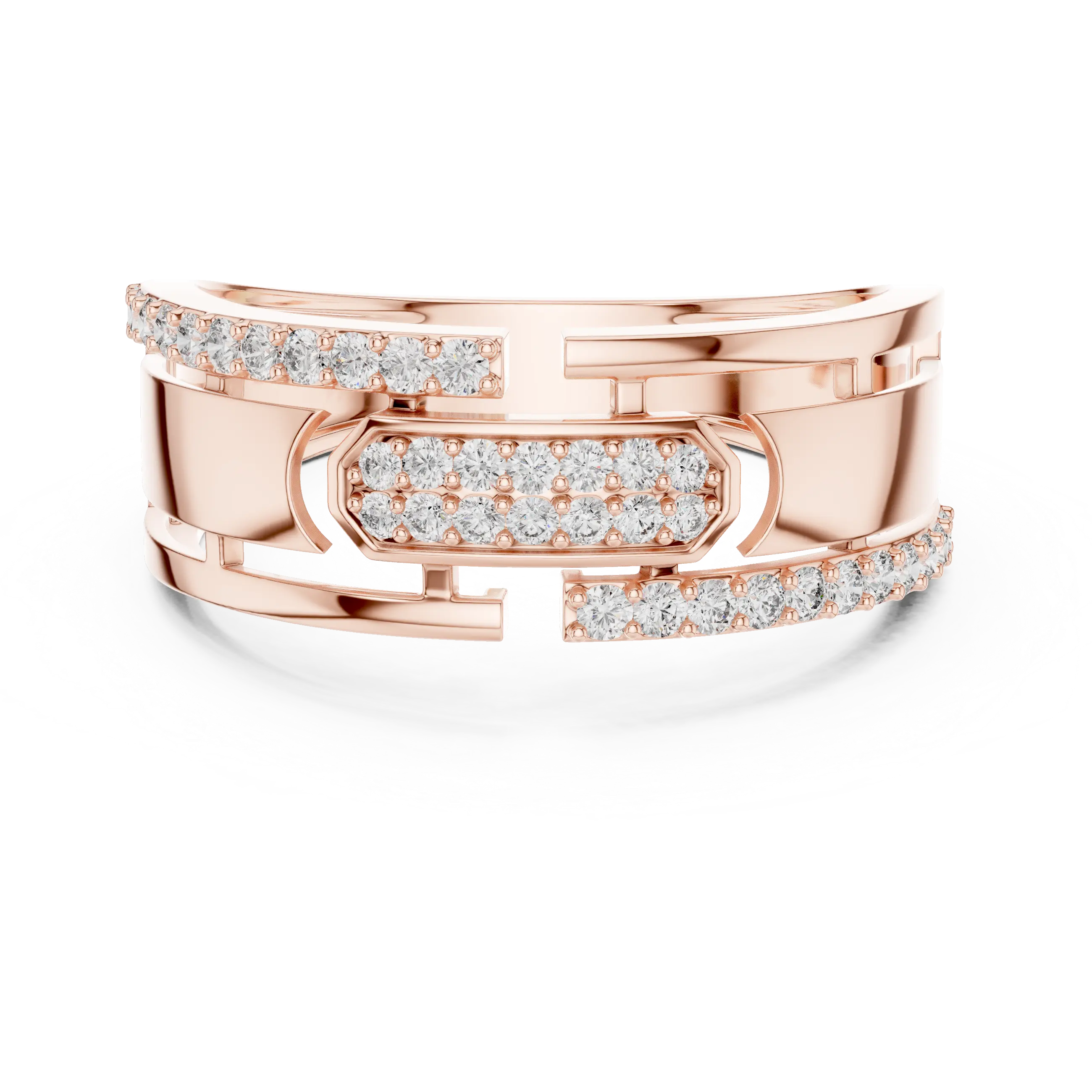 MJAR006 - Geometric Emerald Cluster Architectural Band
