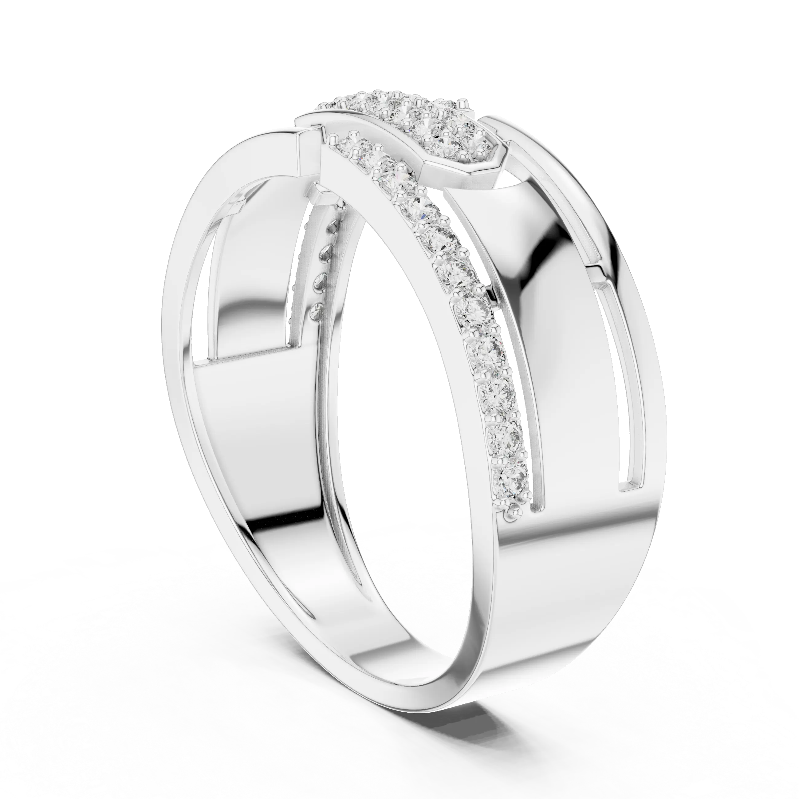 MJAR006 - Geometric Emerald Cluster Architectural Band