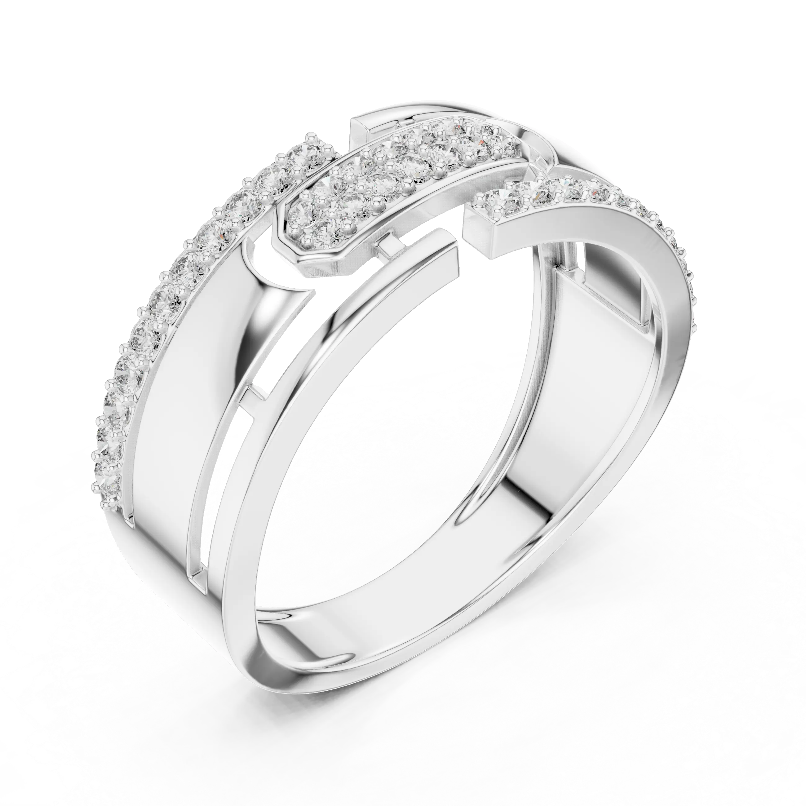 MJAR006 - Geometric Emerald Cluster Architectural Band