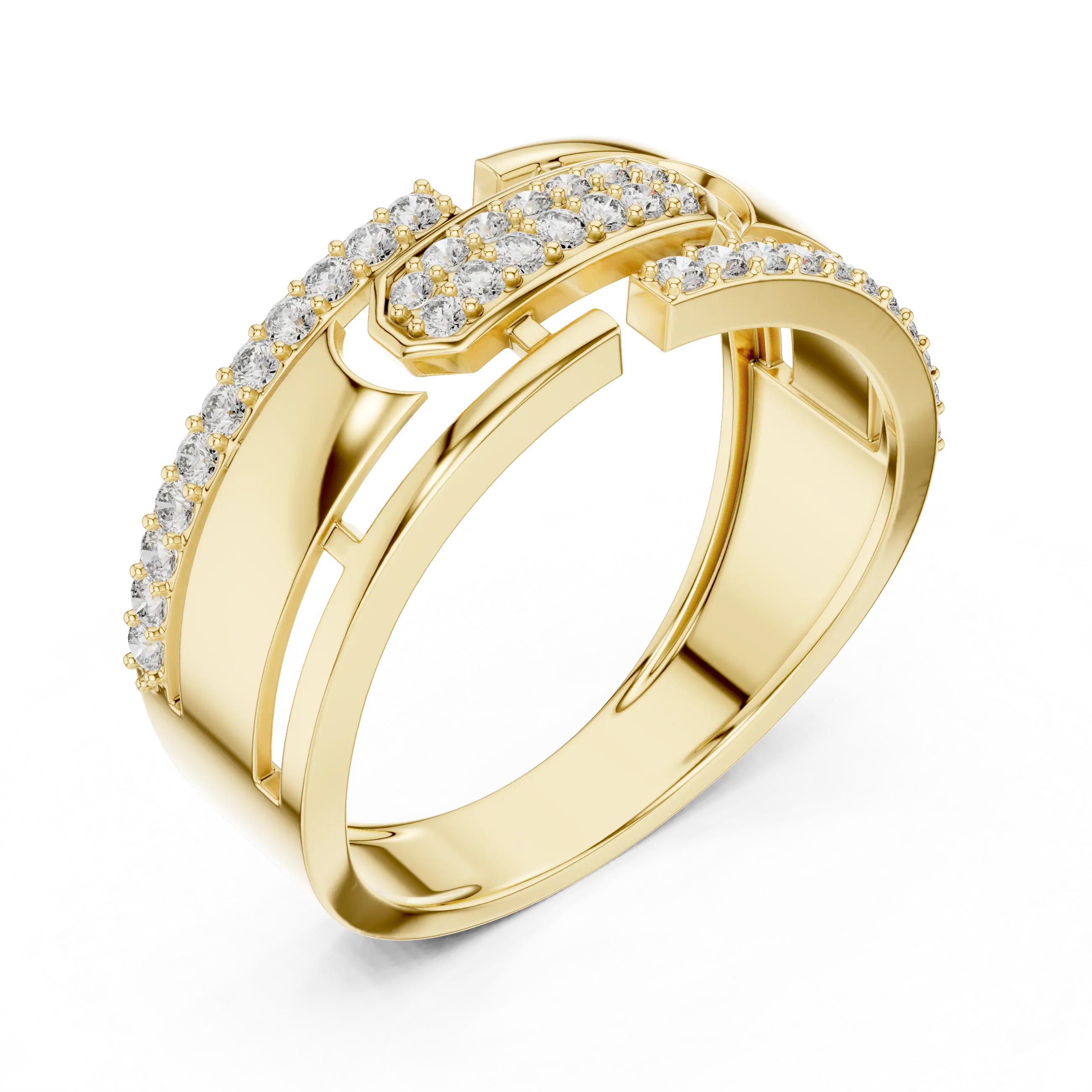 MJAR006 - Geometric Emerald Cluster Architectural Band