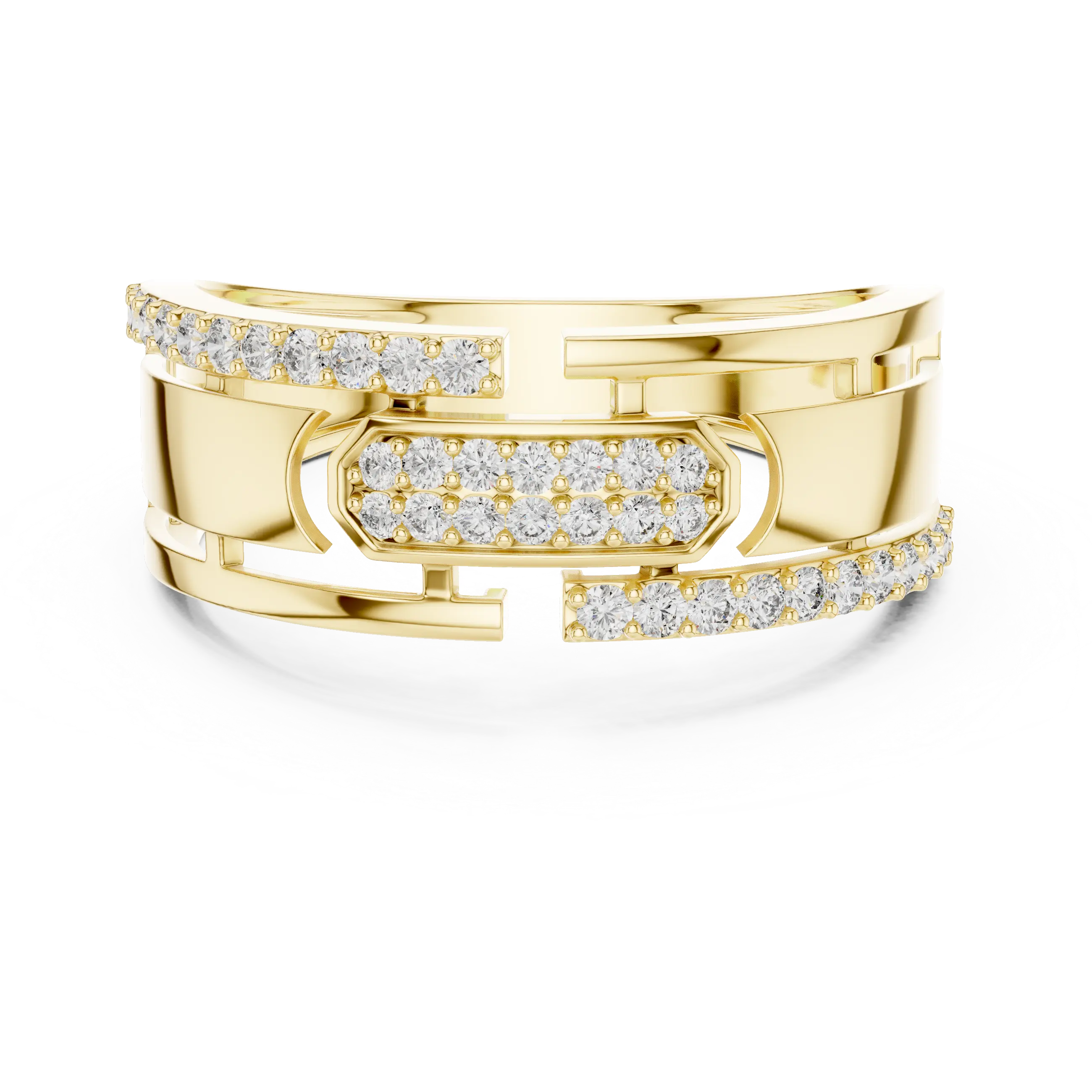 MJAR006 - Geometric Emerald Cluster Architectural Band