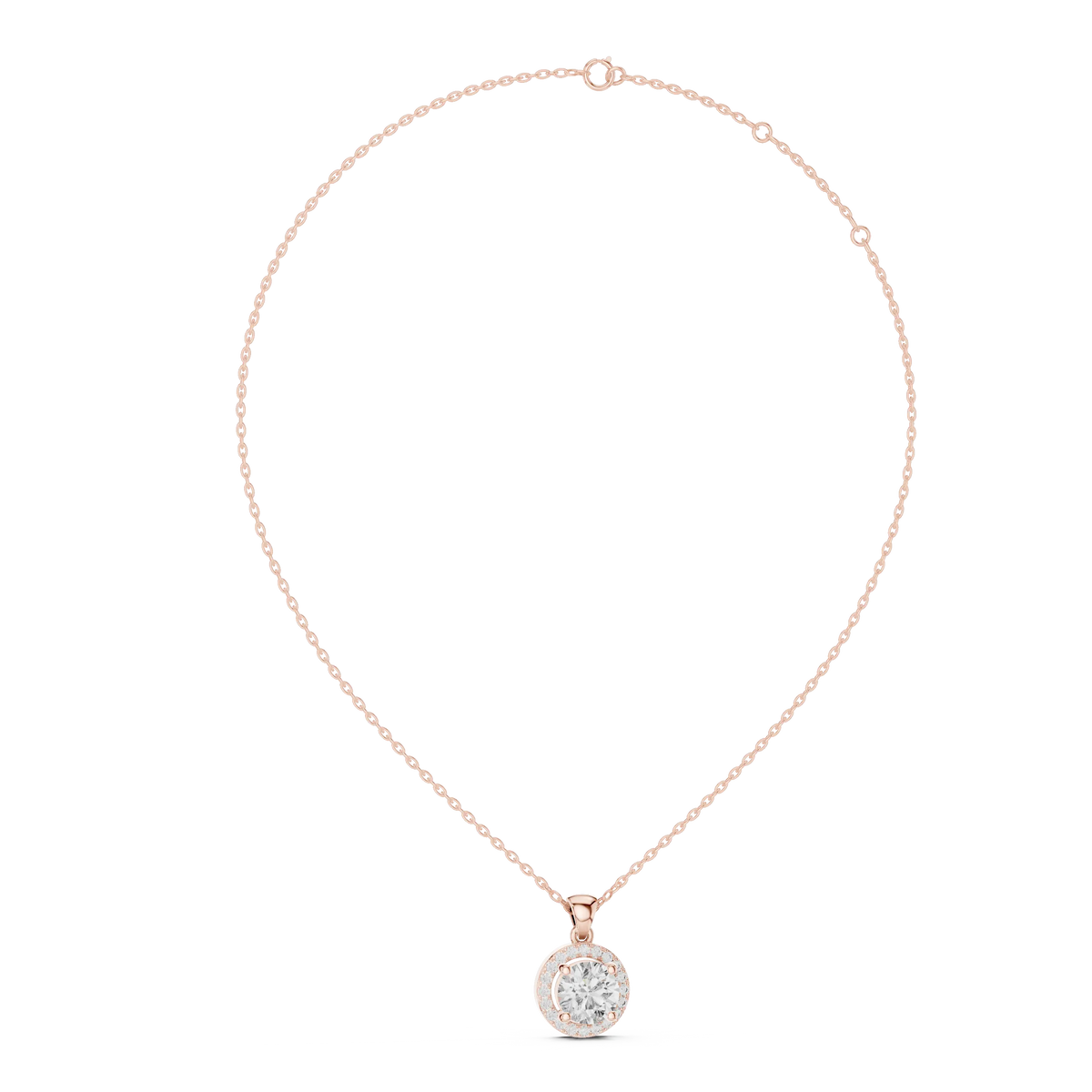 MJP08 - Elegant Micro-Pave Framed Gemstone Pendant