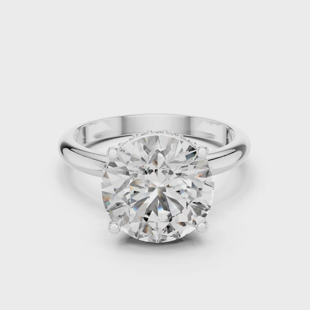 MJR012 - Classic Solitaire with Invisible Gallery Ring