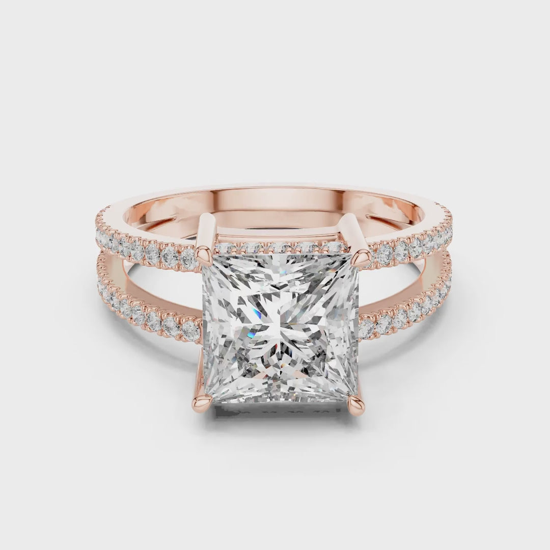 MJR055 - Luxe Dual Shank Square Silhouette Ring