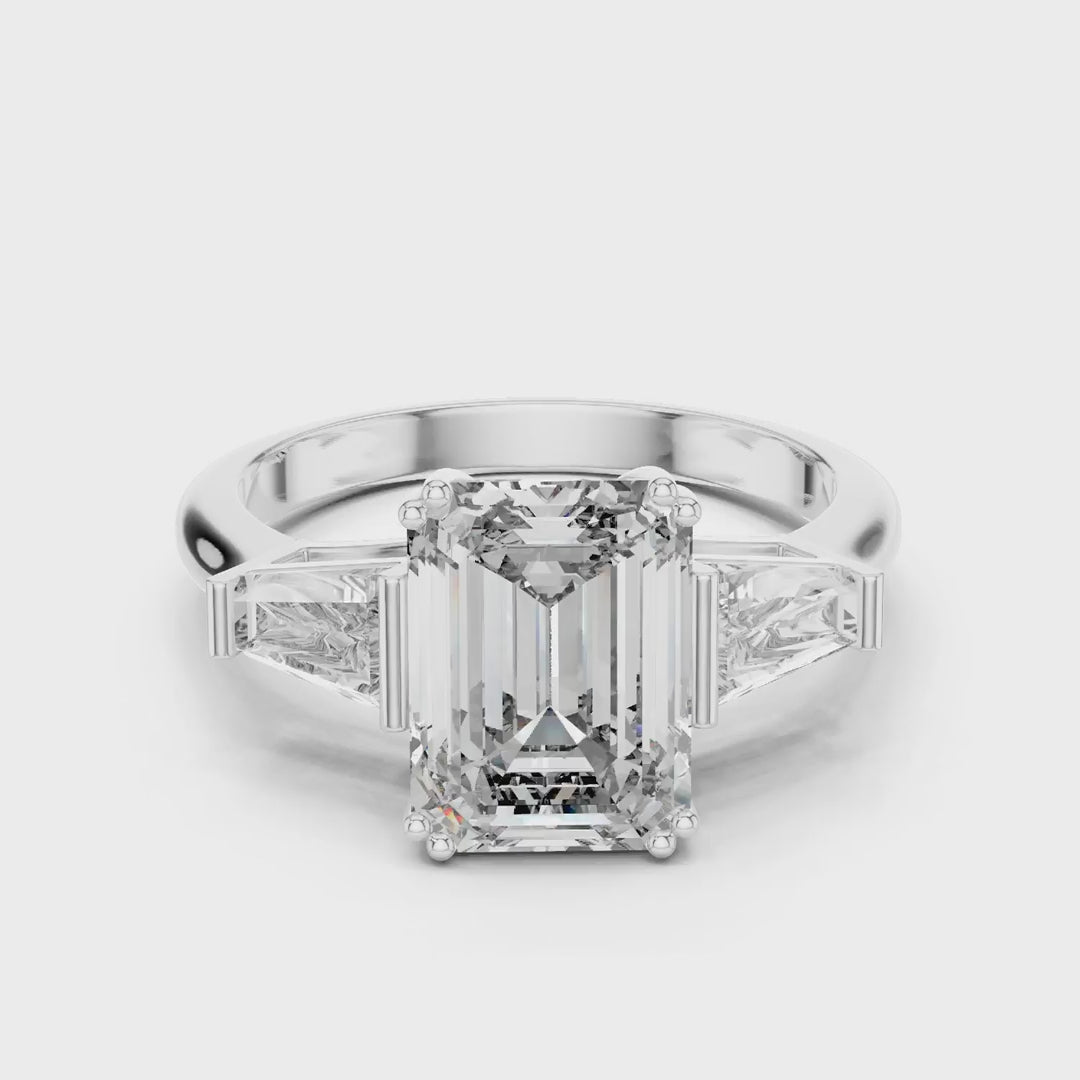 MJR010 - Art Deco Tapered Trio Statement Ring