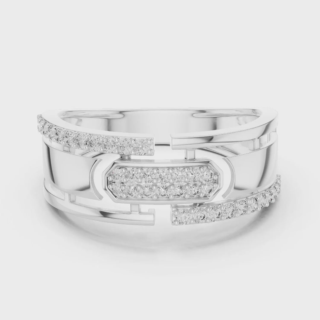 MJAR006 - Geometric Emerald Cluster Architectural Band
