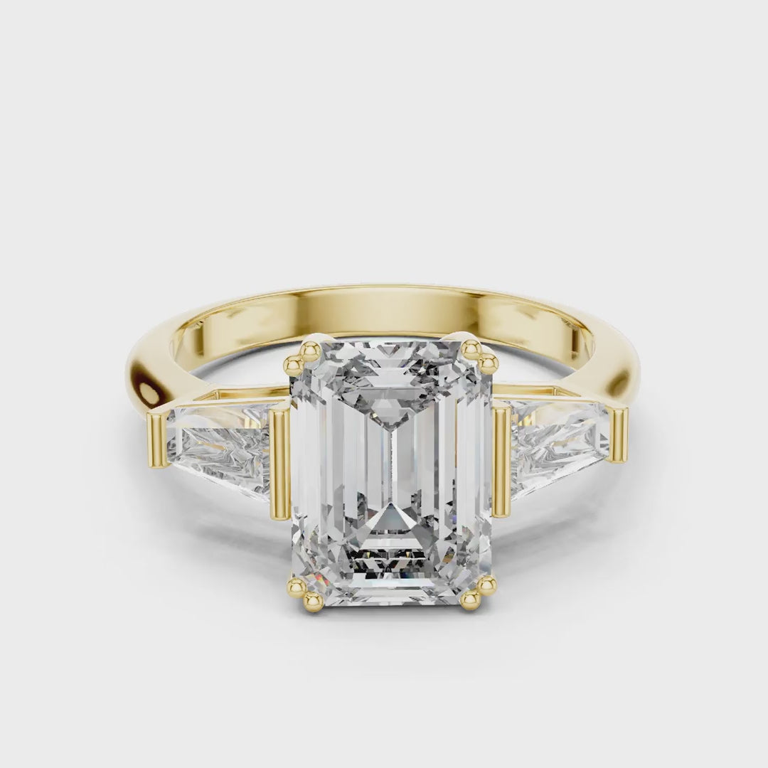 MJR010 - Art Deco Tapered Trio Statement Ring