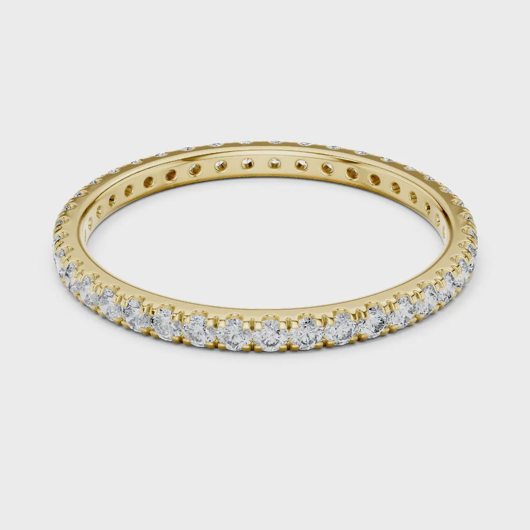 MJET029 - Slim Round Cut Diamond Eternity Band