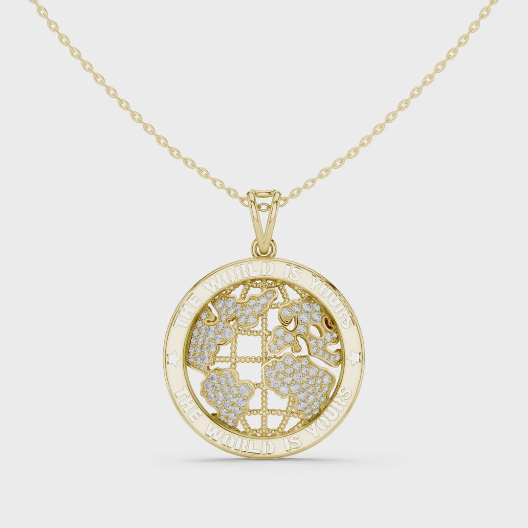 MJP24 - Celestial Map Continents Coin Charm