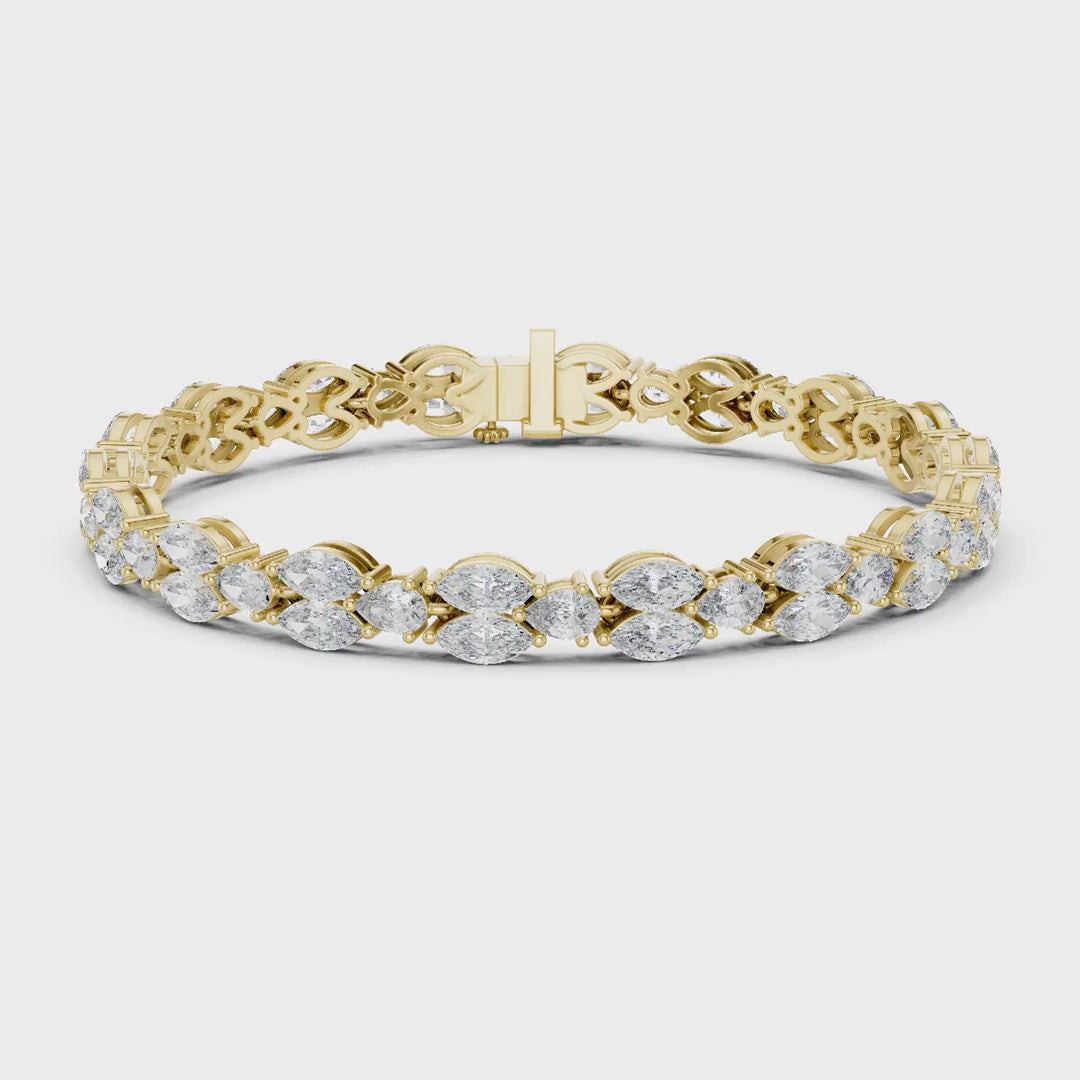MJBR23 - Marquise Butterfly Motif Eternity Strand