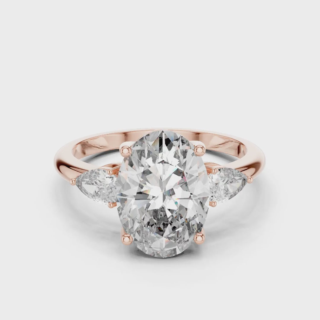 MJR013 - Elegant Tapered Trio Statement Ring