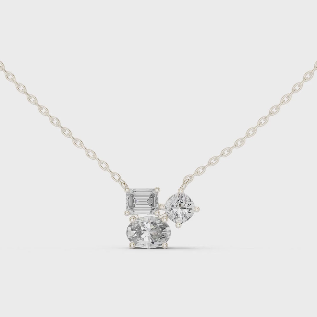 MJP47 - Multi-Shape Geometric Trio Pendant