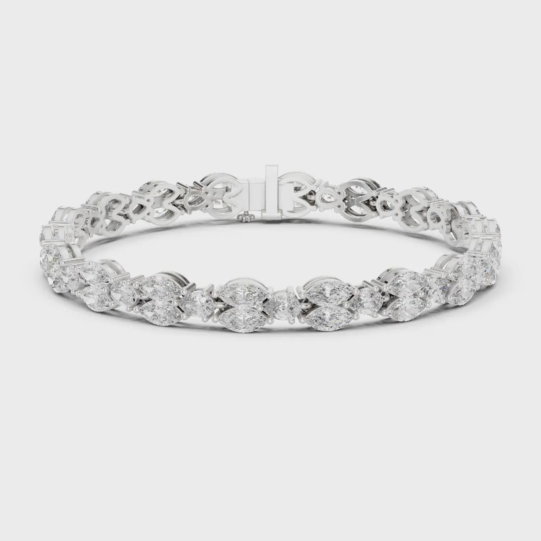 MJBR23 - Marquise Butterfly Motif Eternity Strand