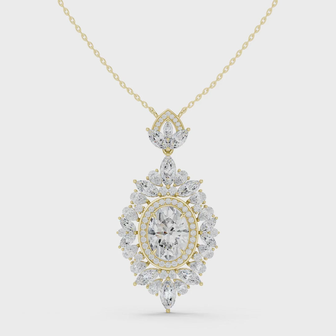 MJP20 - Royal Diamond Corona Grand Medallion Drop