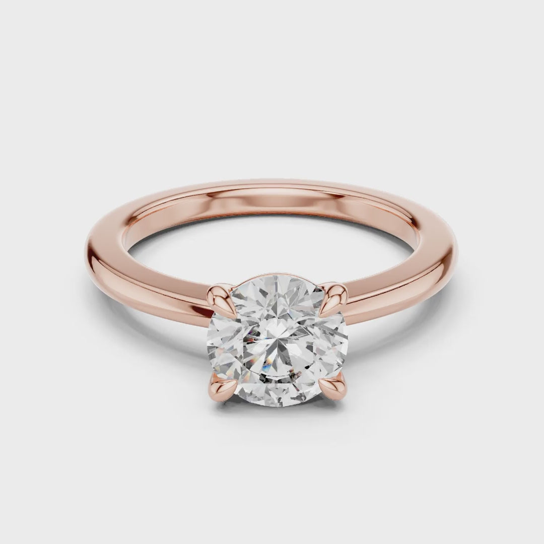 MJR022 -  Elegant Four Prong Engagement Ring