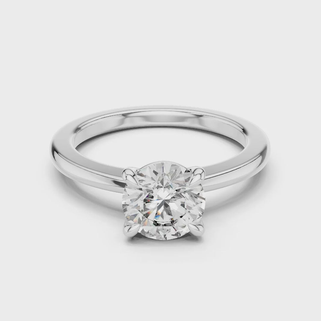 MJR022 -  Elegant Four Prong Engagement Ring