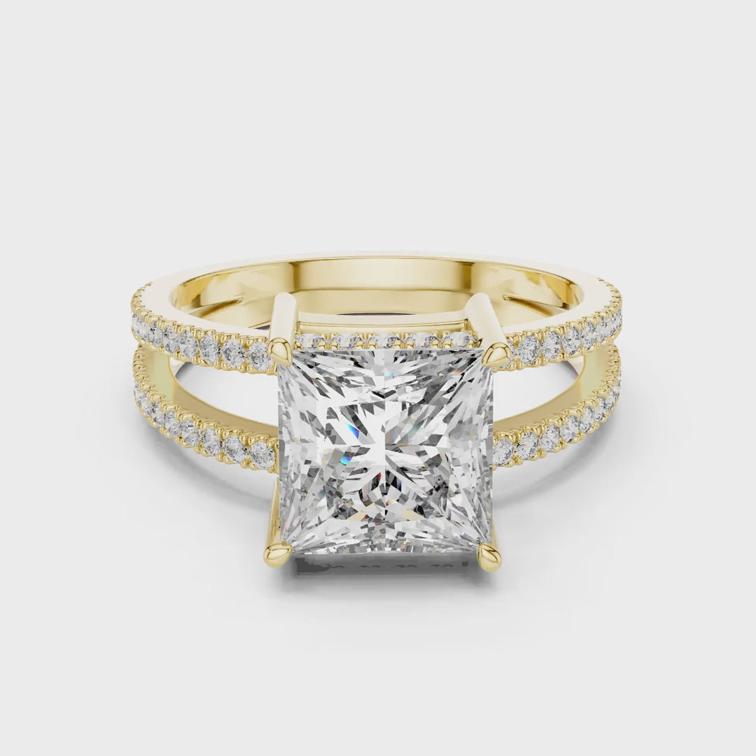 MJR055 - Luxe Dual Shank Square Silhouette Ring
