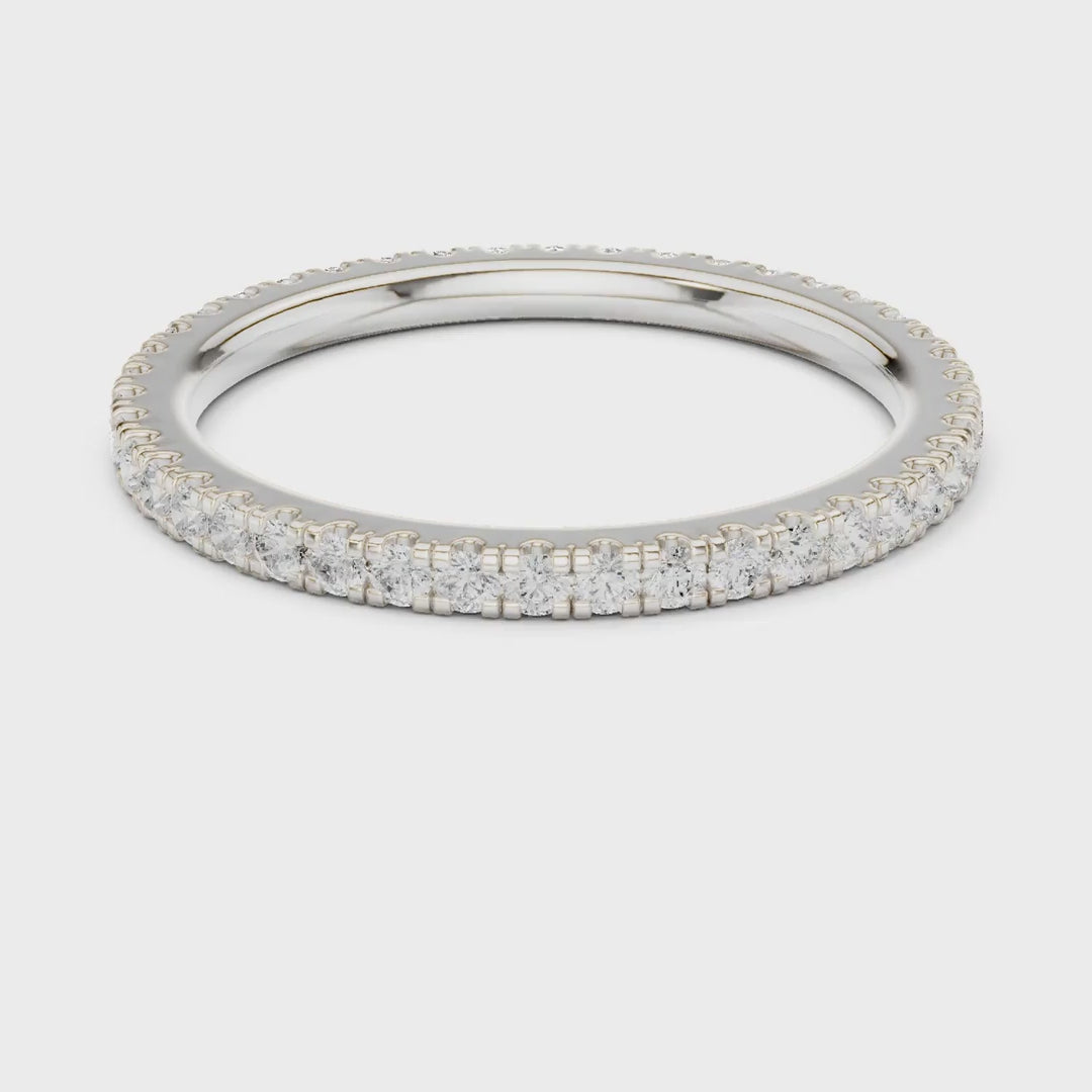 MJET012 - Round Brilliant Pavé Full Eternity Band
