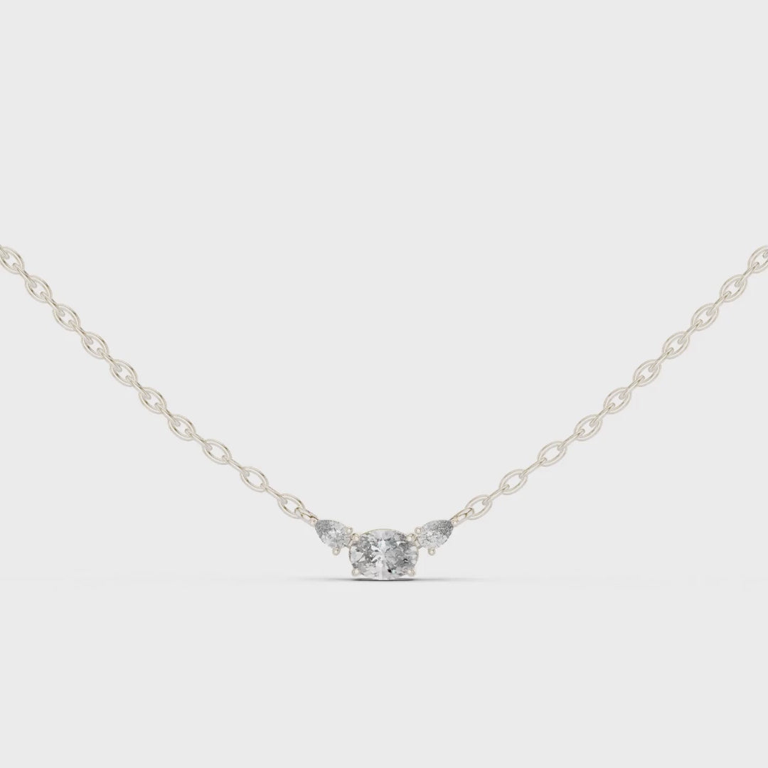 MJP52 - Dainty Three-Gem Tapered Accent Charm