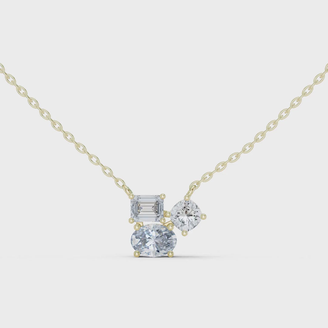 MJP47 - Multi-Shape Geometric Trio Pendant
