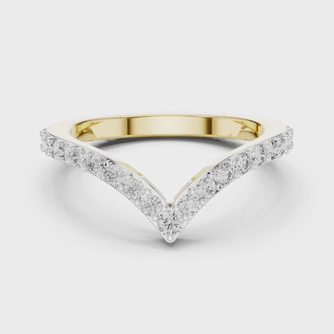 MJR059 - Round Contour Chevron French Set Nesting Band