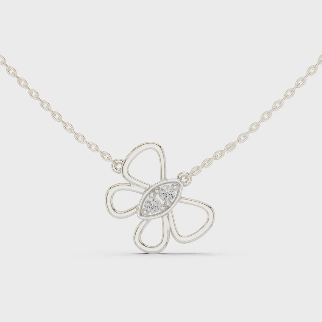 MJP30 - Fluttering Butterfly Wireframe Pendant