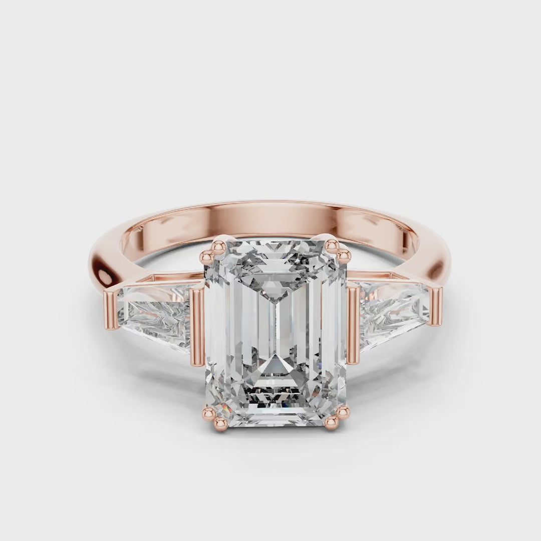 MJR010 - Art Deco Tapered Trio Statement Ring